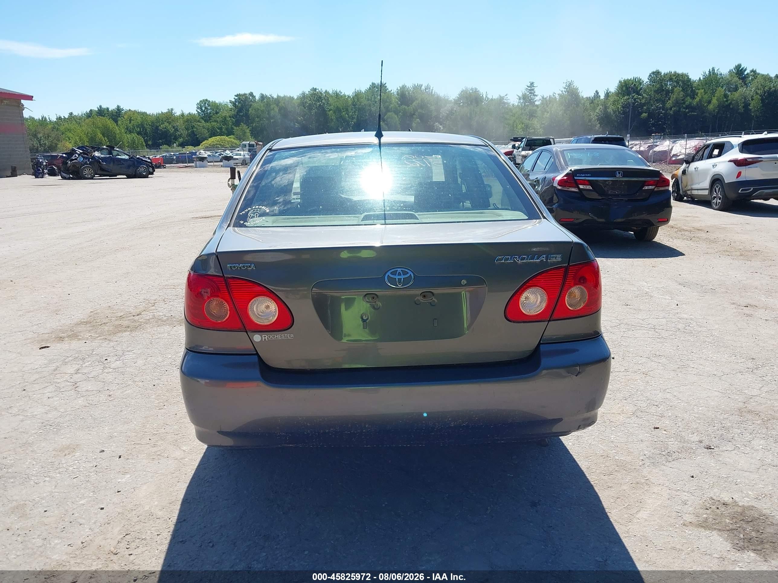 2008 Toyota Corolla Ce Серый vin: 2T1BR32E28C891306