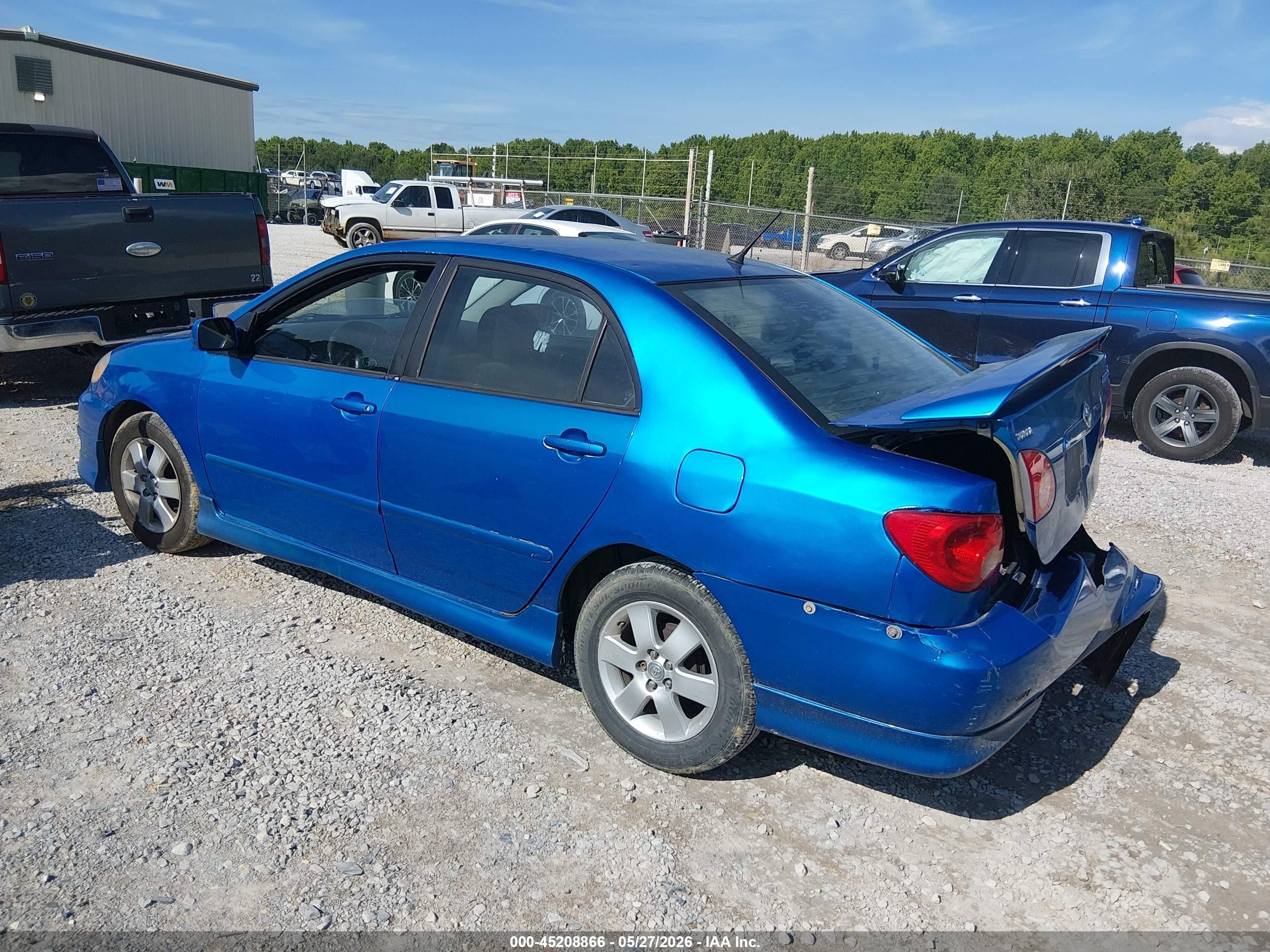 2008 Toyota Corolla S Blue vin: 2T1BR32E28C899020