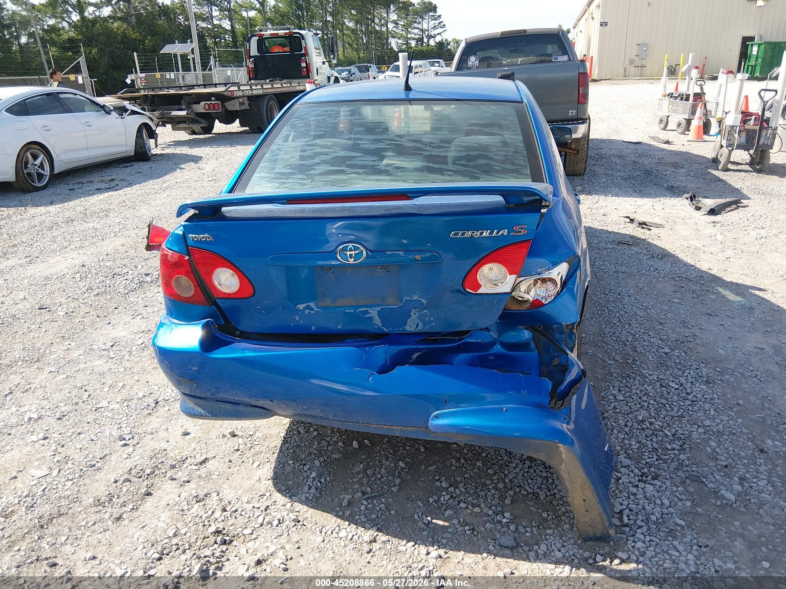 2008 Toyota Corolla S Blue vin: 2T1BR32E28C899020