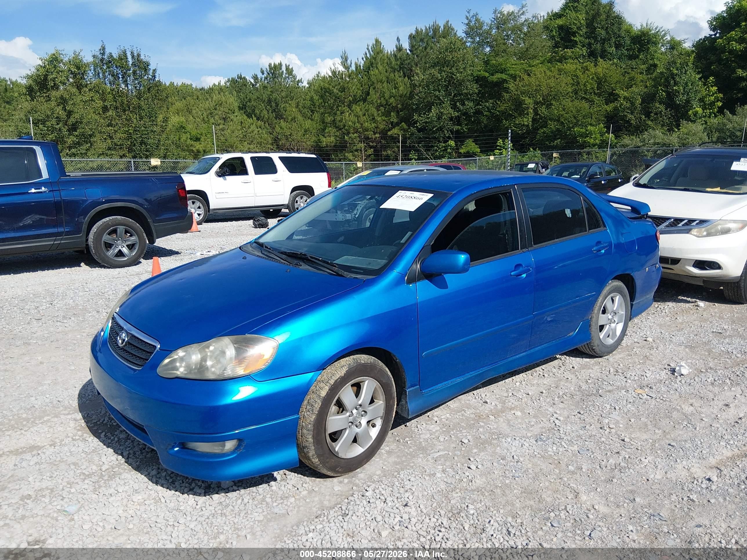 2008 Toyota Corolla S Blue vin: 2T1BR32E28C899020