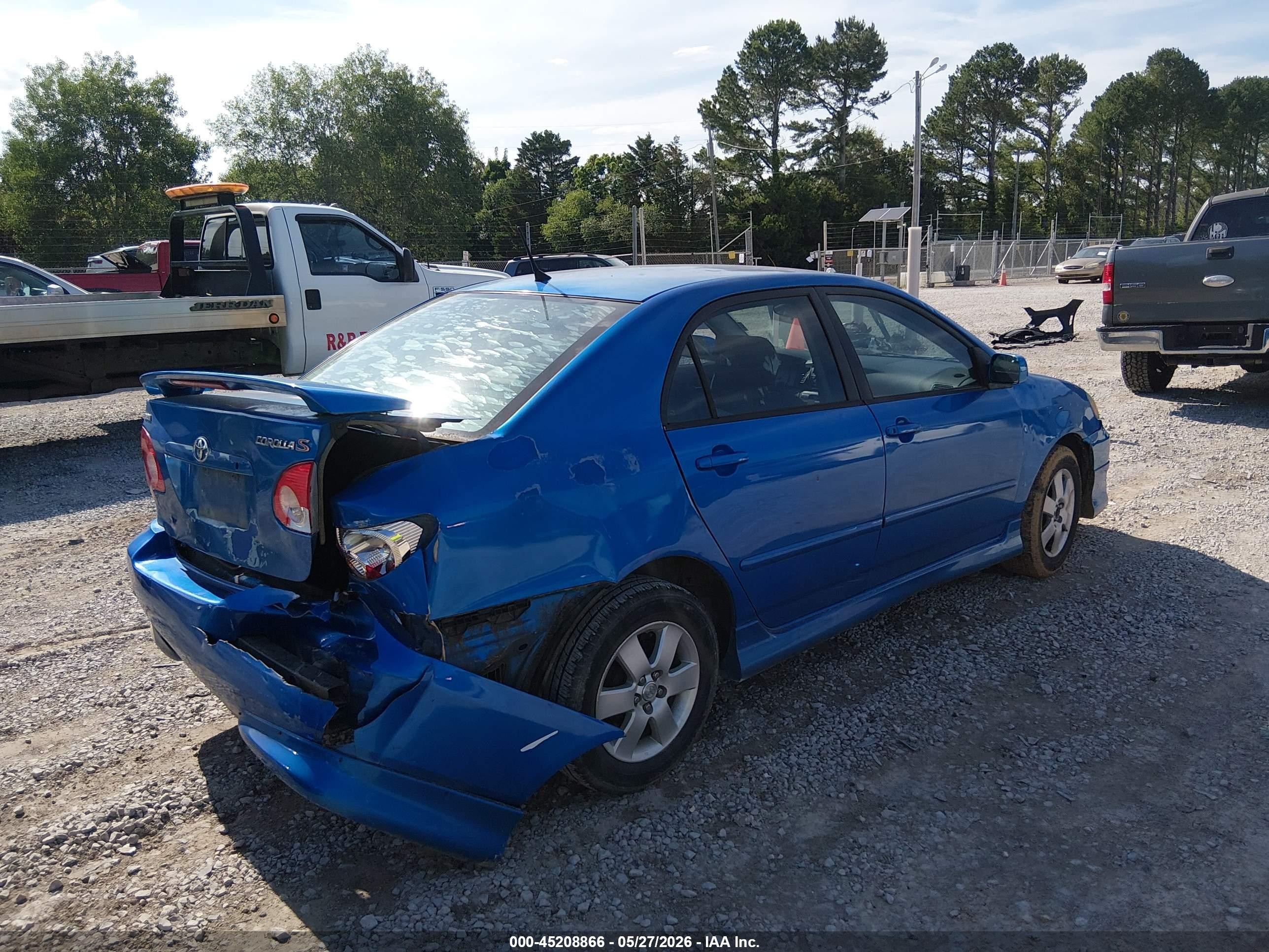 2008 Toyota Corolla S Blue vin: 2T1BR32E28C899020