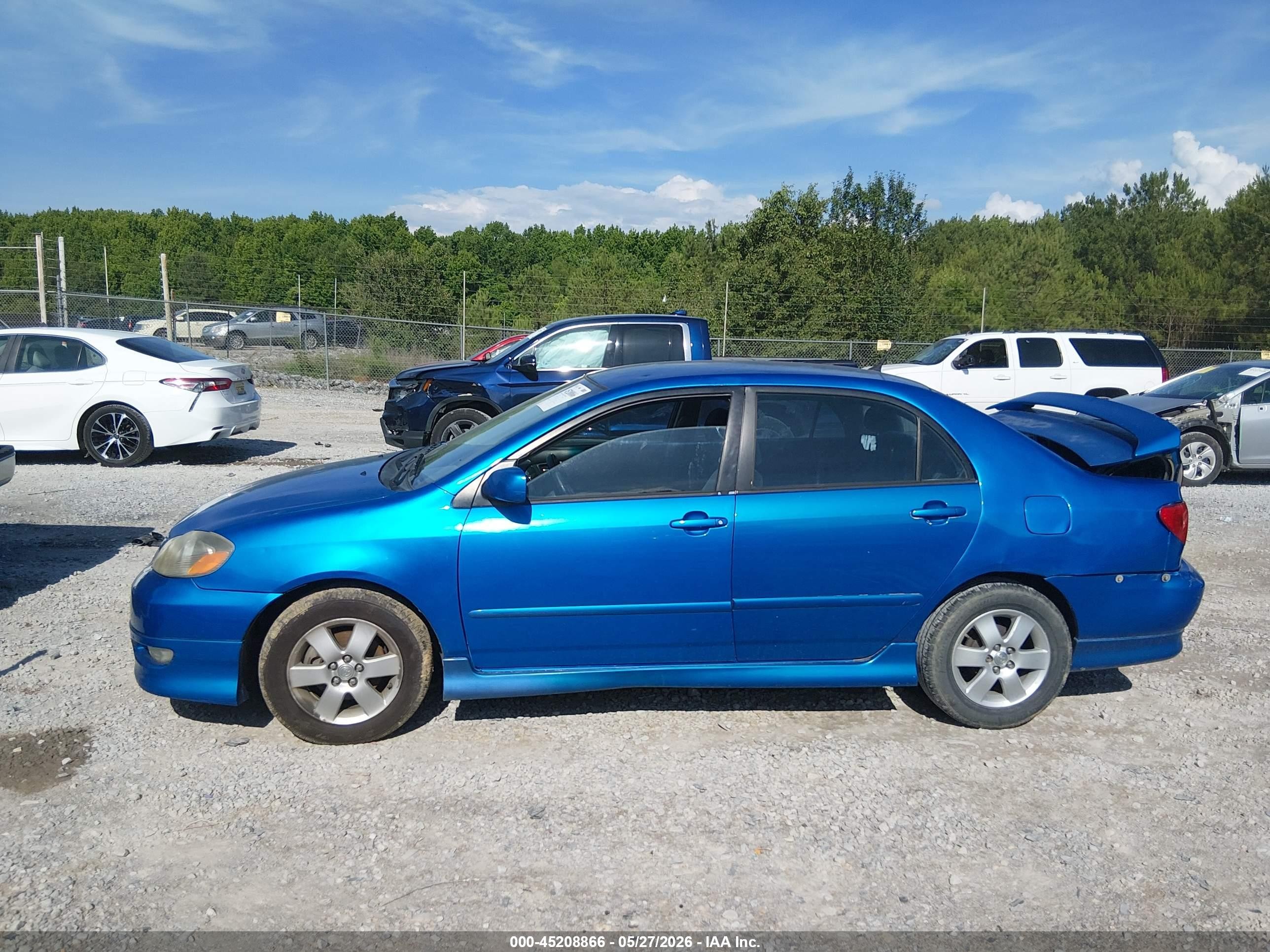 2008 Toyota Corolla S Blue vin: 2T1BR32E28C899020