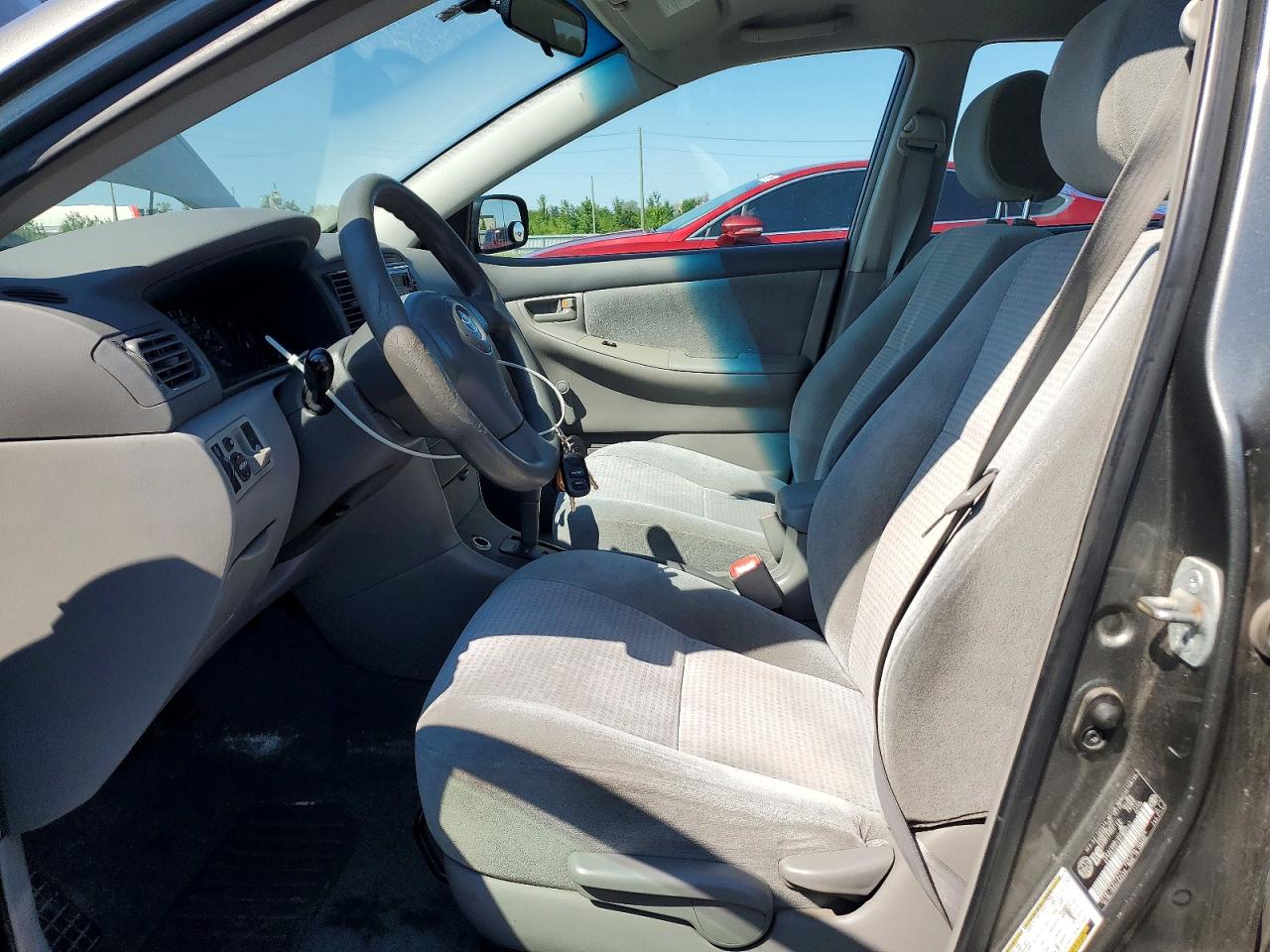 2008 Toyota Corolla Ce Gray vin: 2T1BR32E28C908587