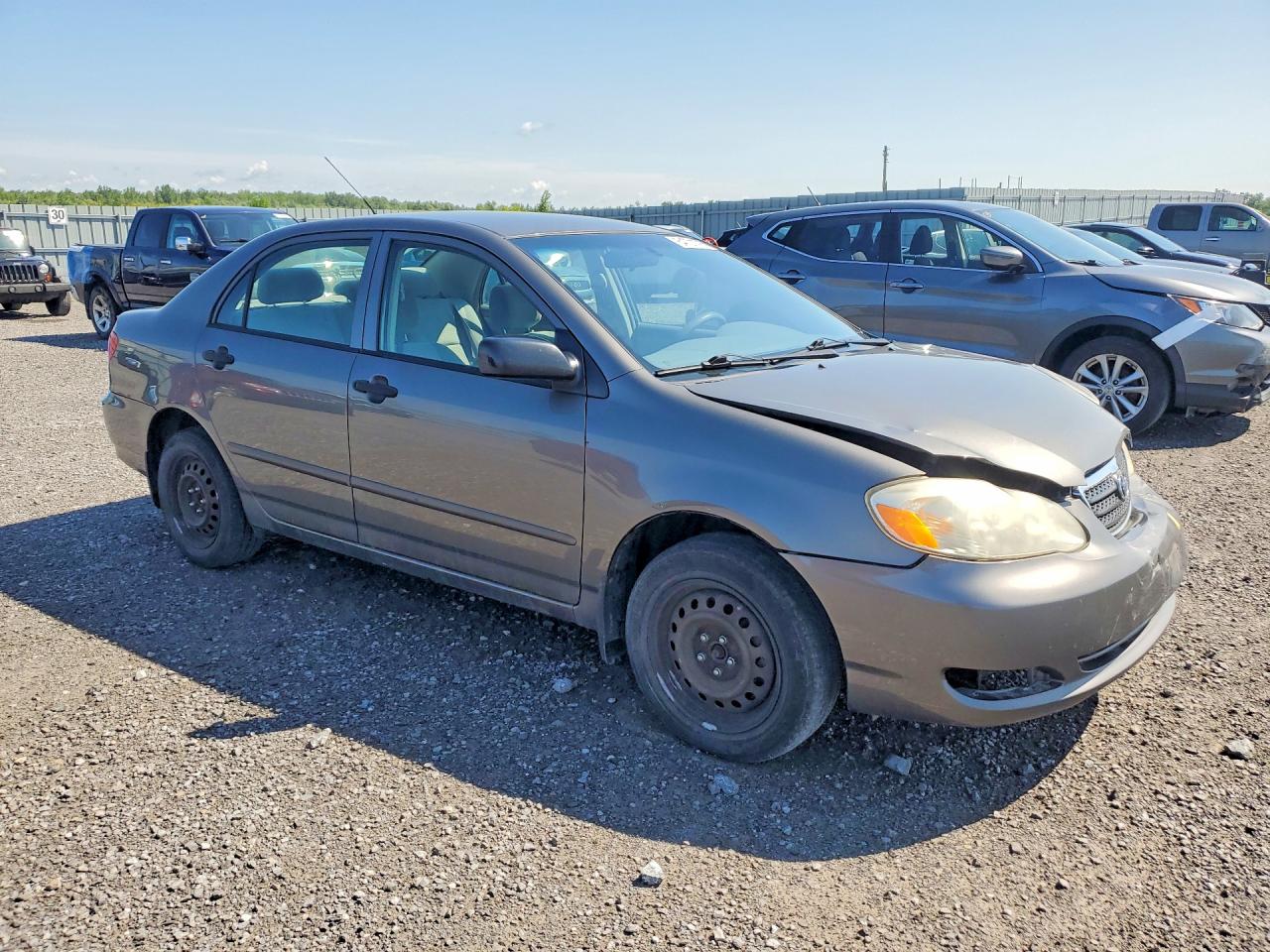2008 Toyota Corolla Ce Gray vin: 2T1BR32E28C908587