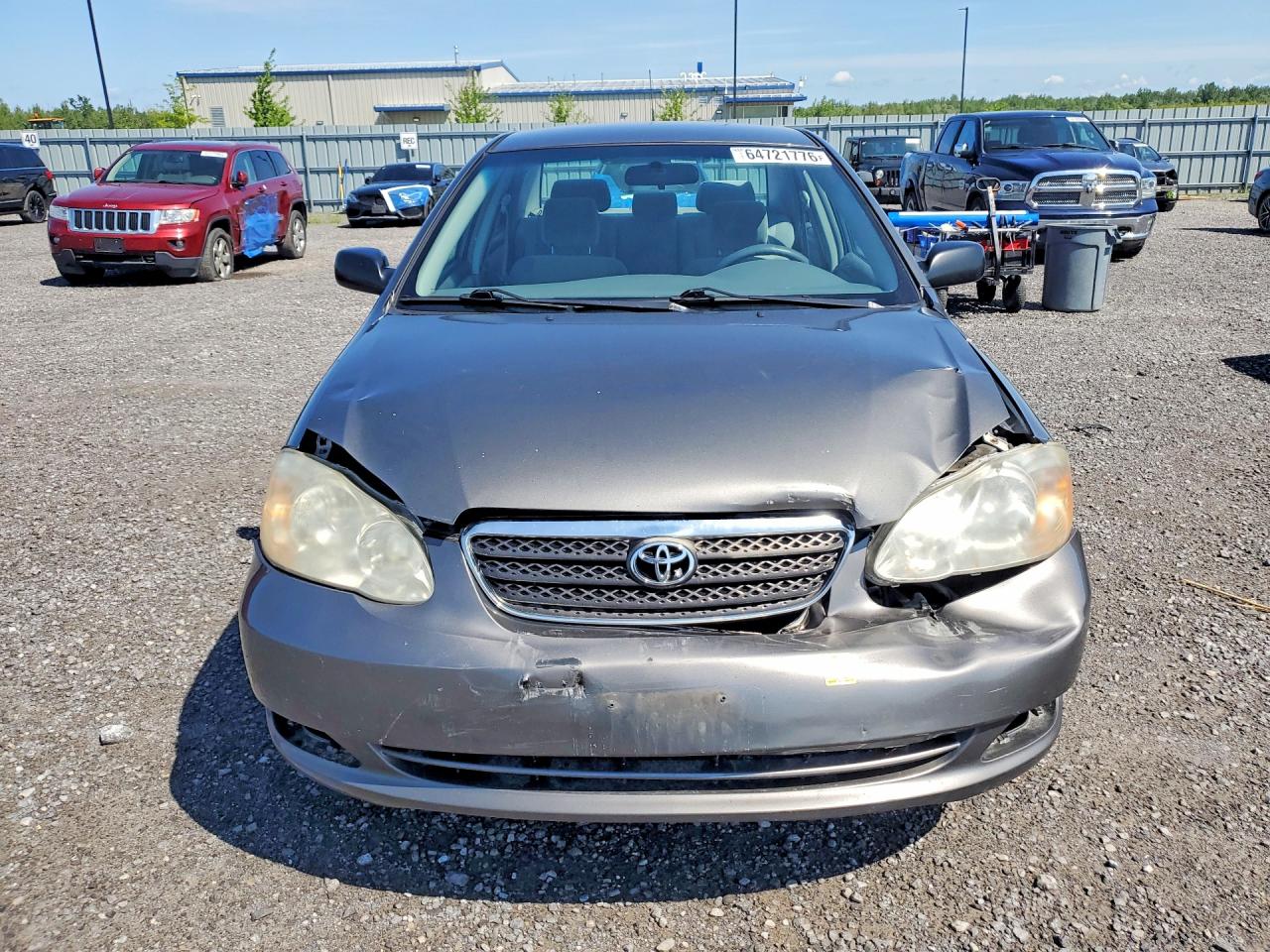 2008 Toyota Corolla Ce Gray vin: 2T1BR32E28C908587