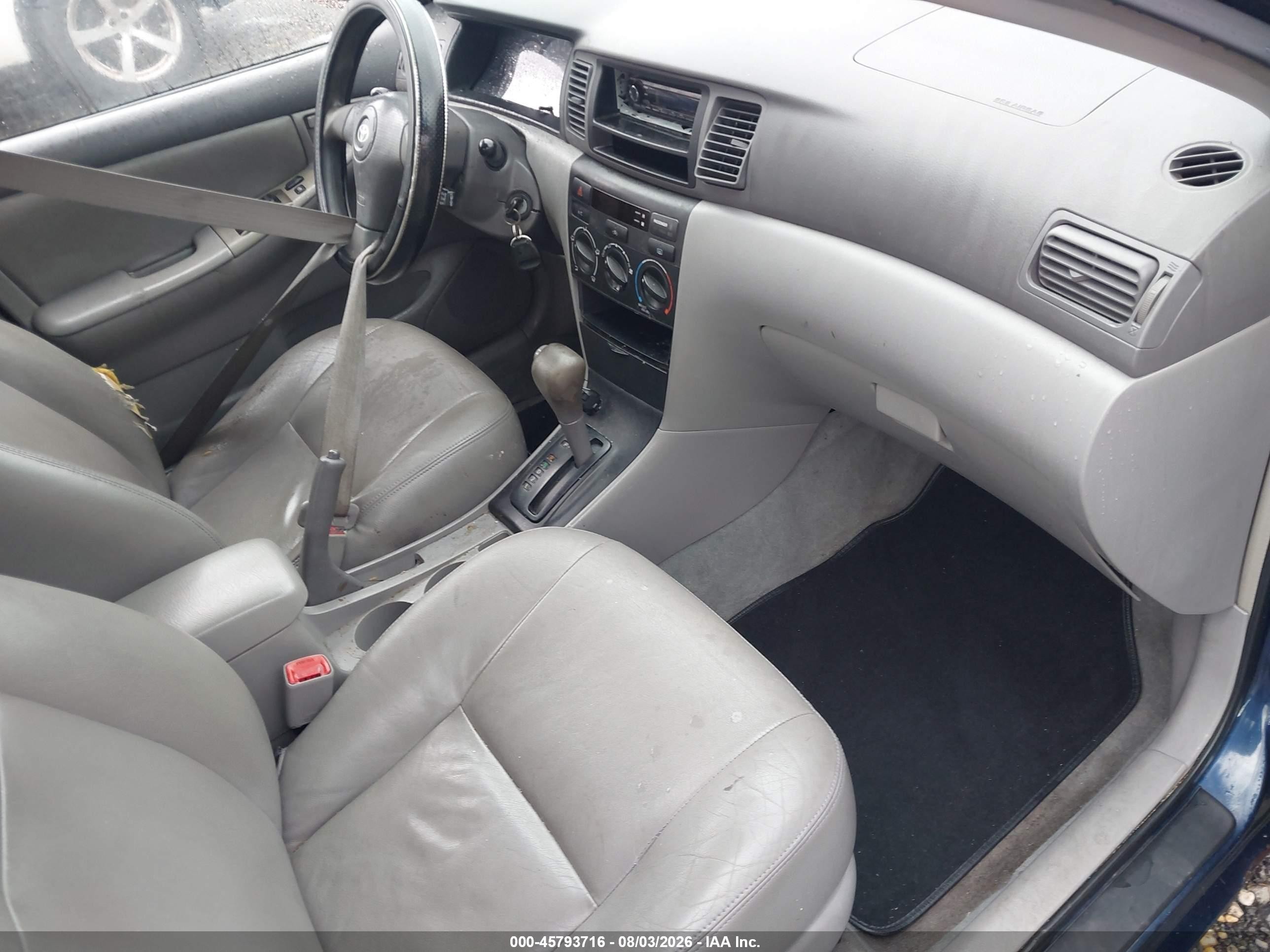 2008 Toyota Corolla Ce Blue vin: 2T1BR32E28C911649