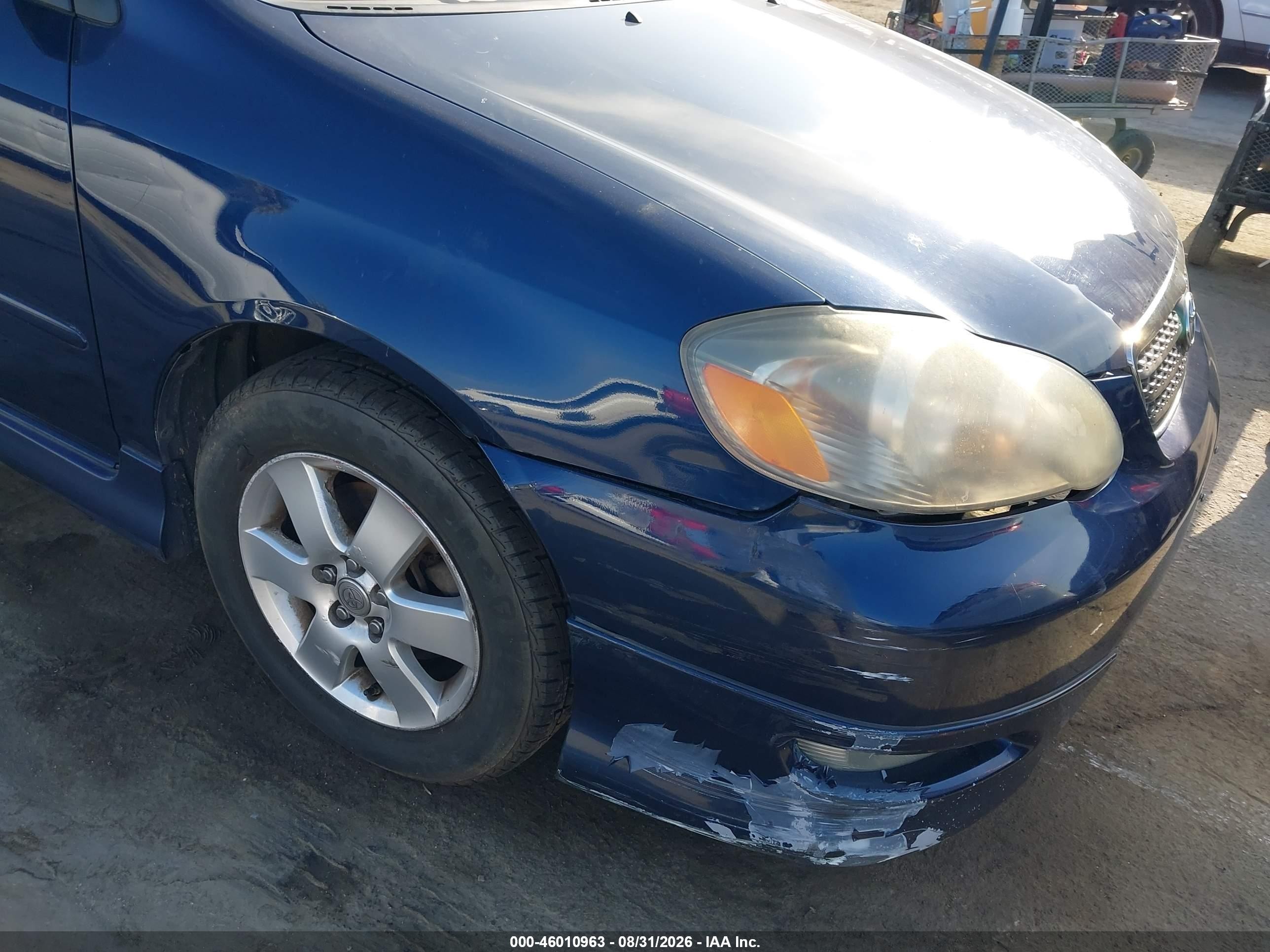 2008 Toyota Corolla S Blue vin: 2T1BR32E28C912445