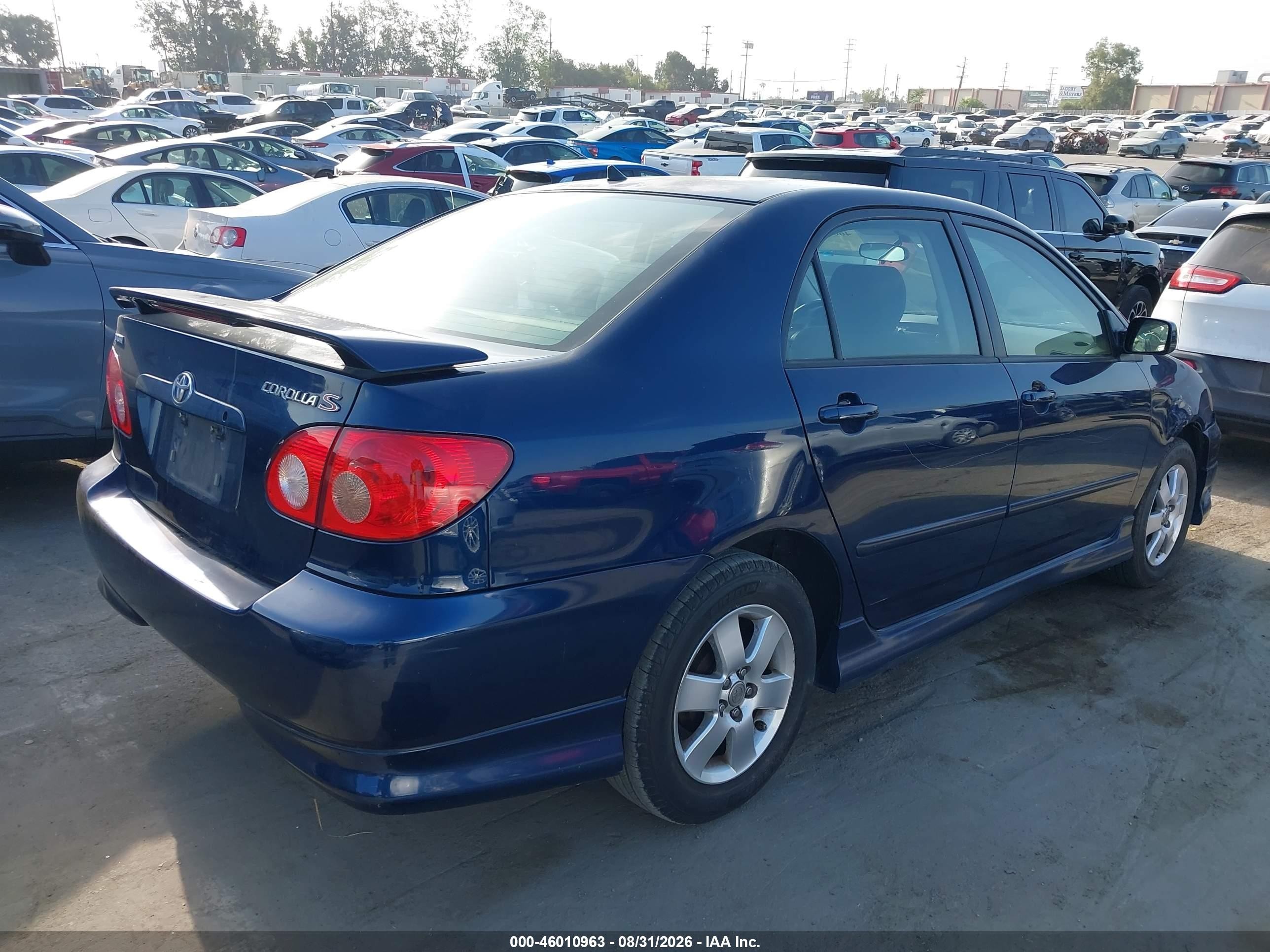 2008 Toyota Corolla S Blue vin: 2T1BR32E28C912445