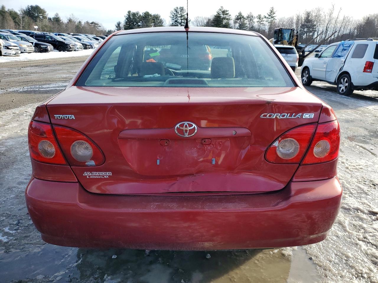 2008 Toyota Corolla Ce Red vin: 2T1BR32E28C929679
