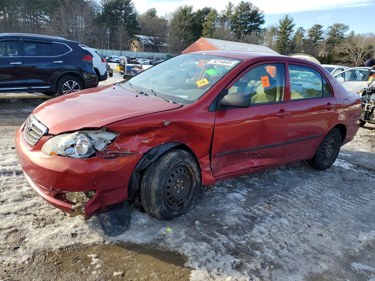 2008 Toyota Corolla Ce Red vin: 2T1BR32E28C929679
