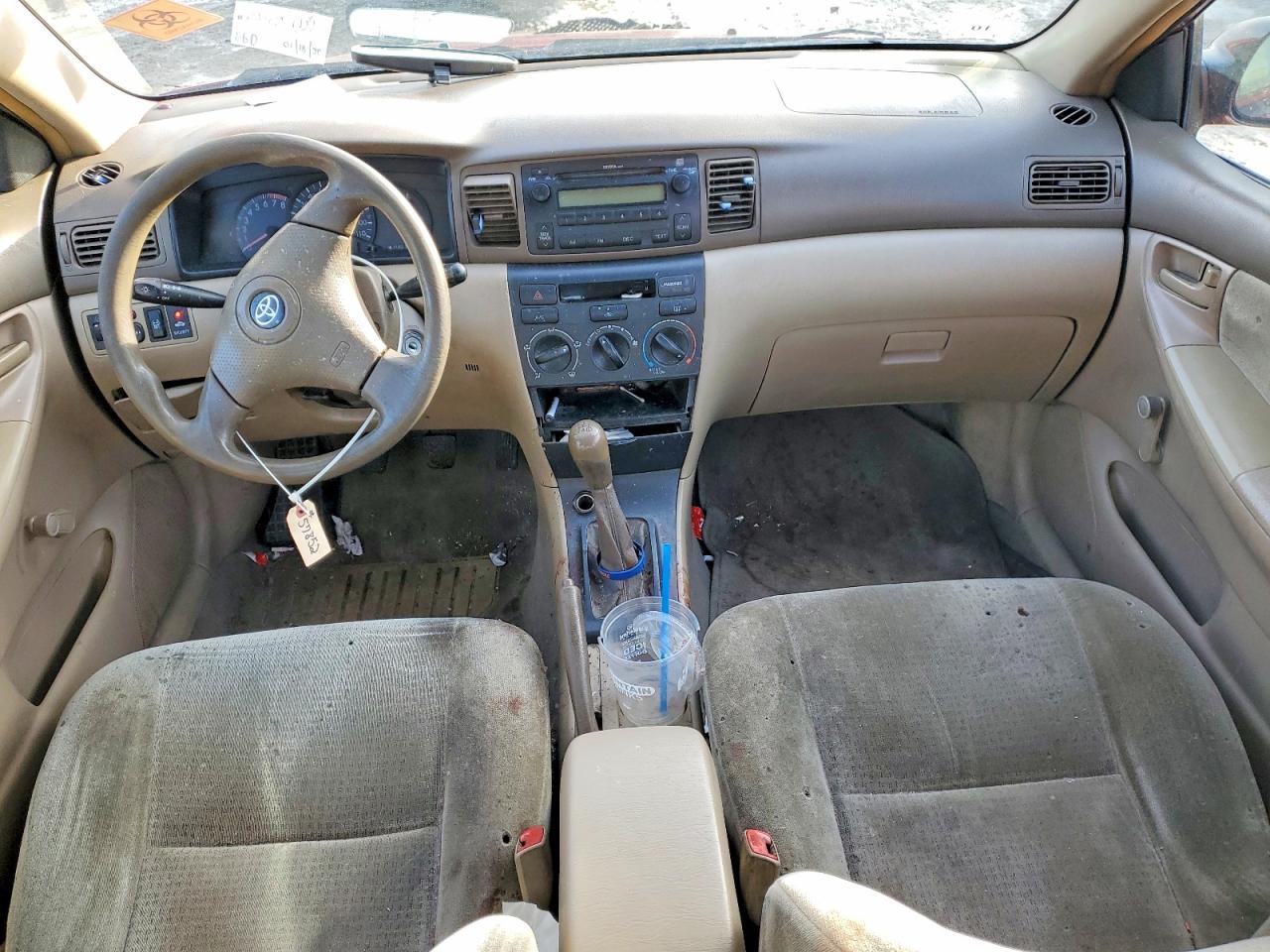 2008 Toyota Corolla Ce Red vin: 2T1BR32E28C929679