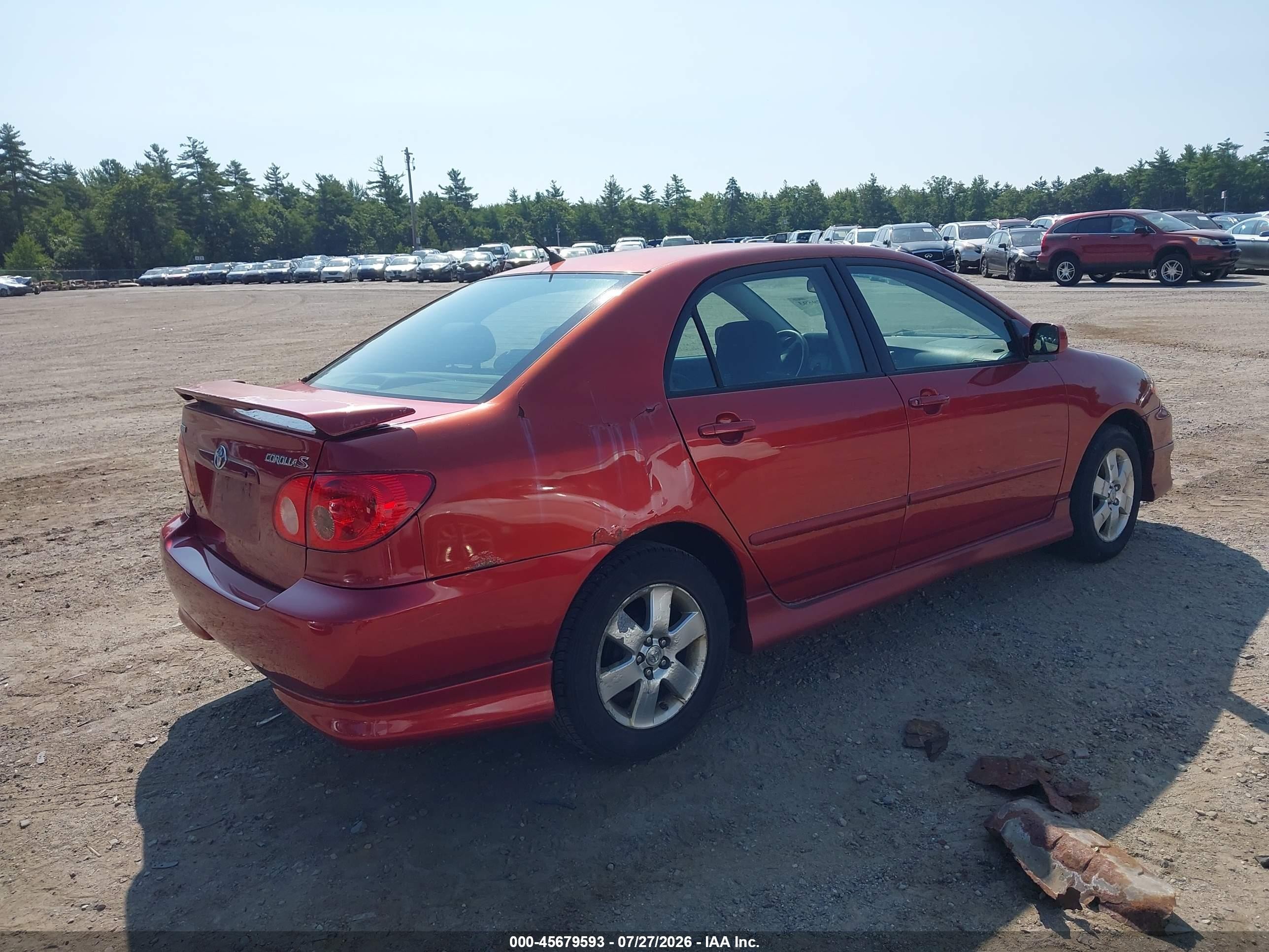 2008 Toyota Corolla S Red vin: 2T1BR32E28C931948