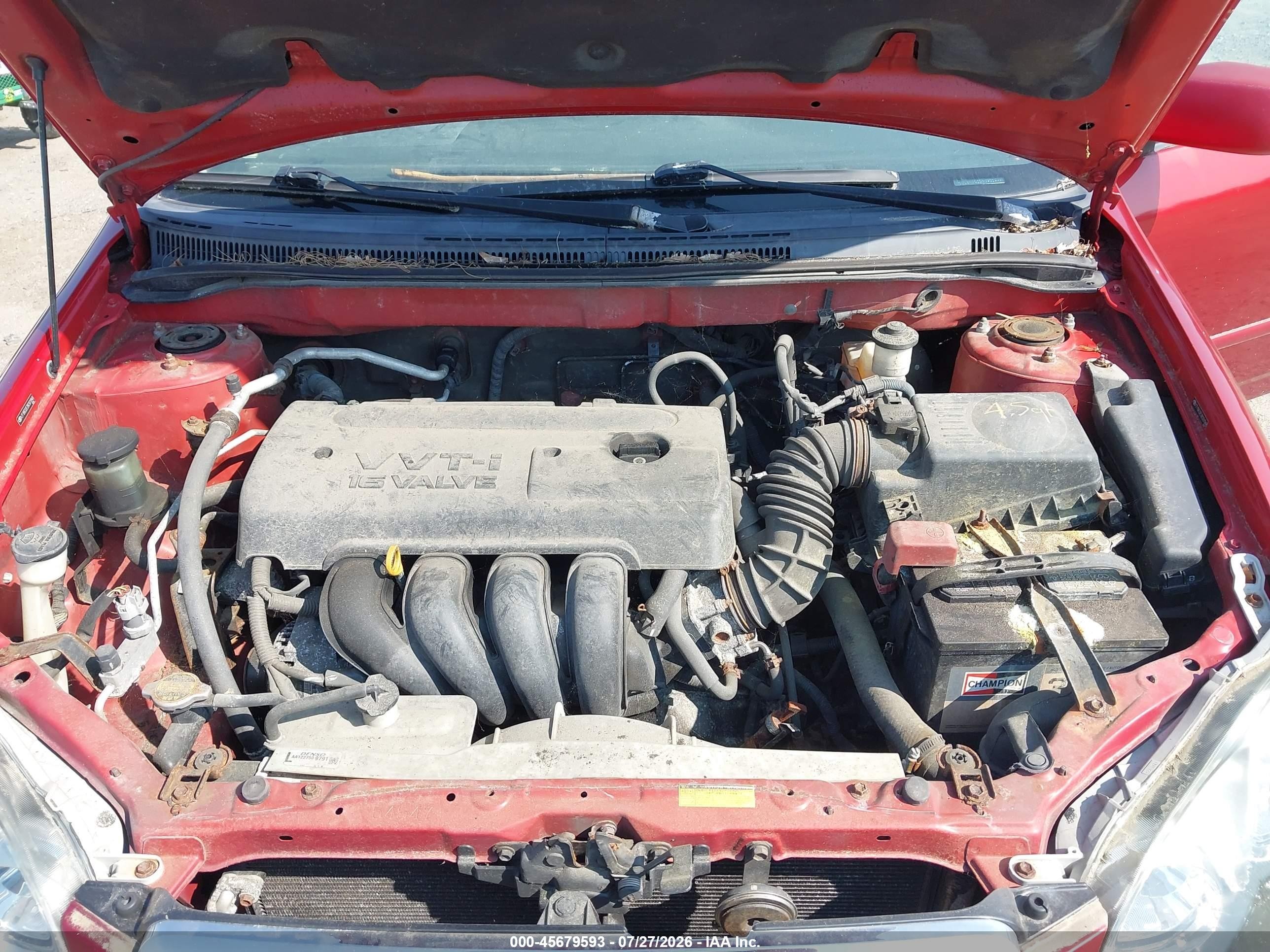 2008 Toyota Corolla S Red vin: 2T1BR32E28C931948