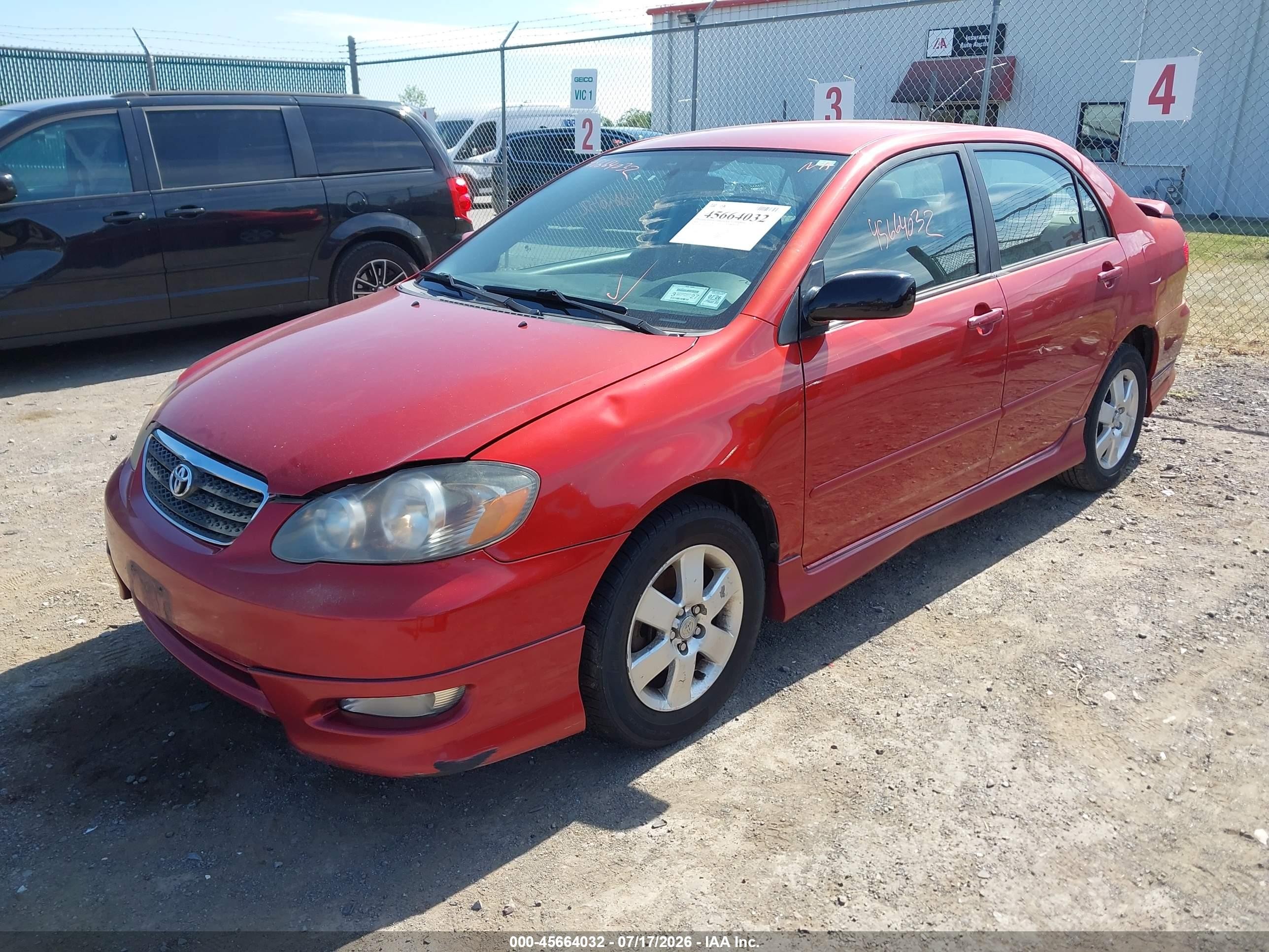 2008 Toyota Corolla S Red vin: 2T1BR32E28C935949