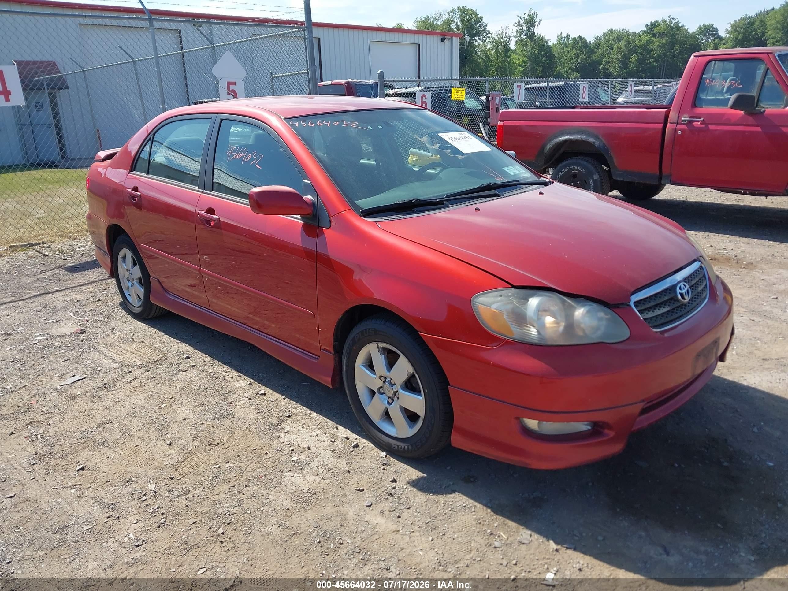 2008 Toyota Corolla S Red vin: 2T1BR32E28C935949