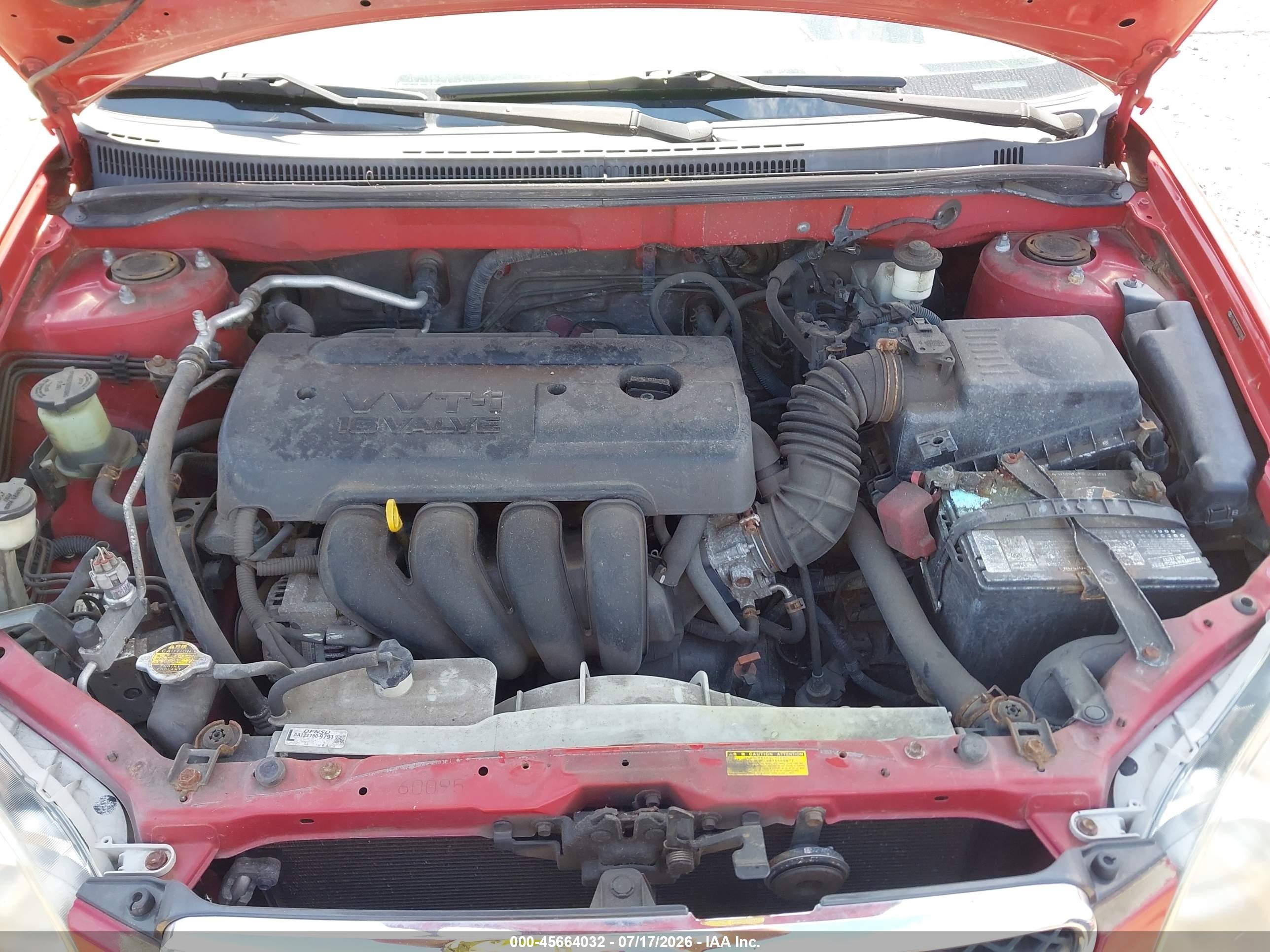2008 Toyota Corolla S Red vin: 2T1BR32E28C935949
