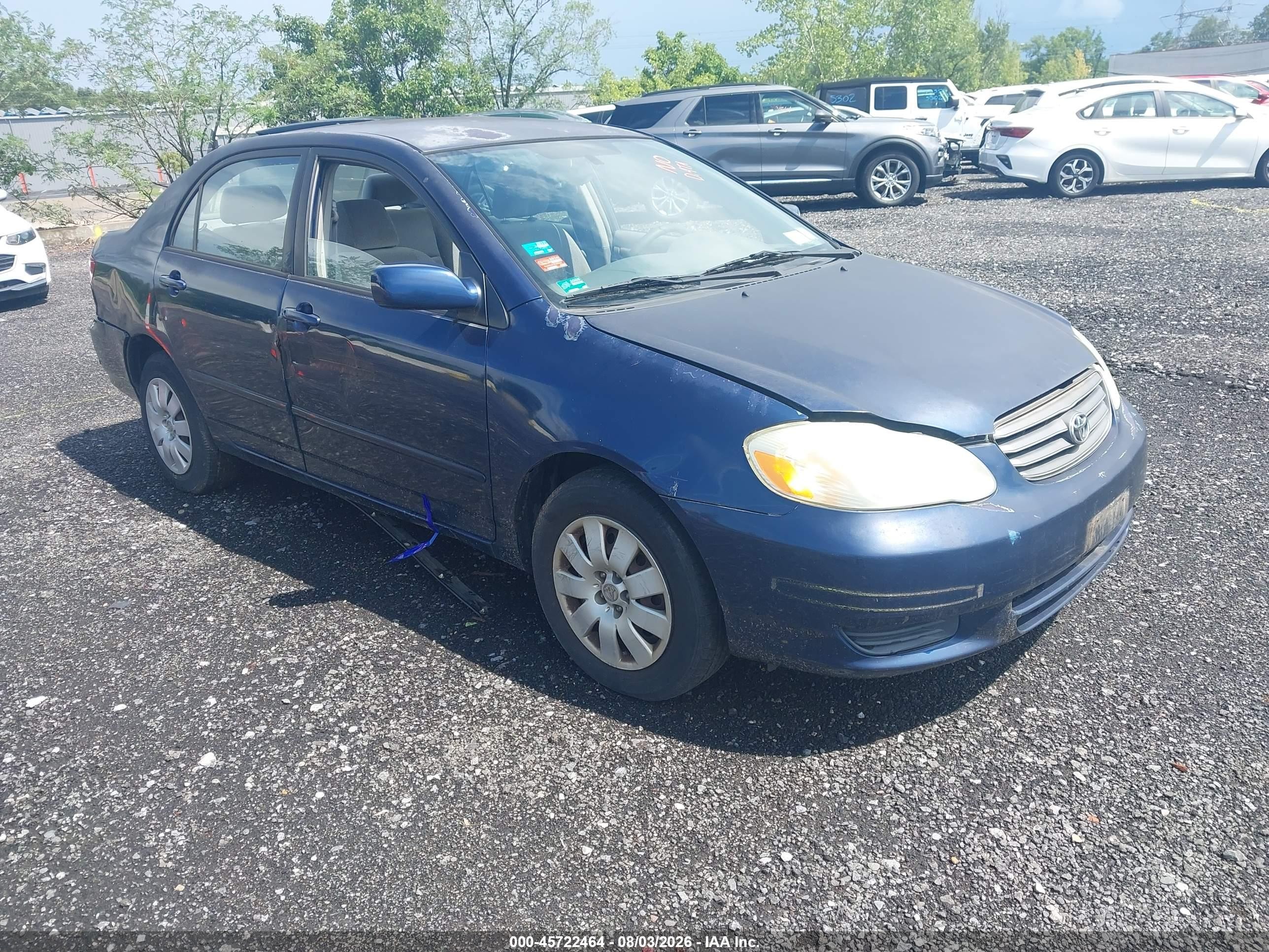2003 Toyota Corolla Le Синий vin: 2T1BR32E33C010394