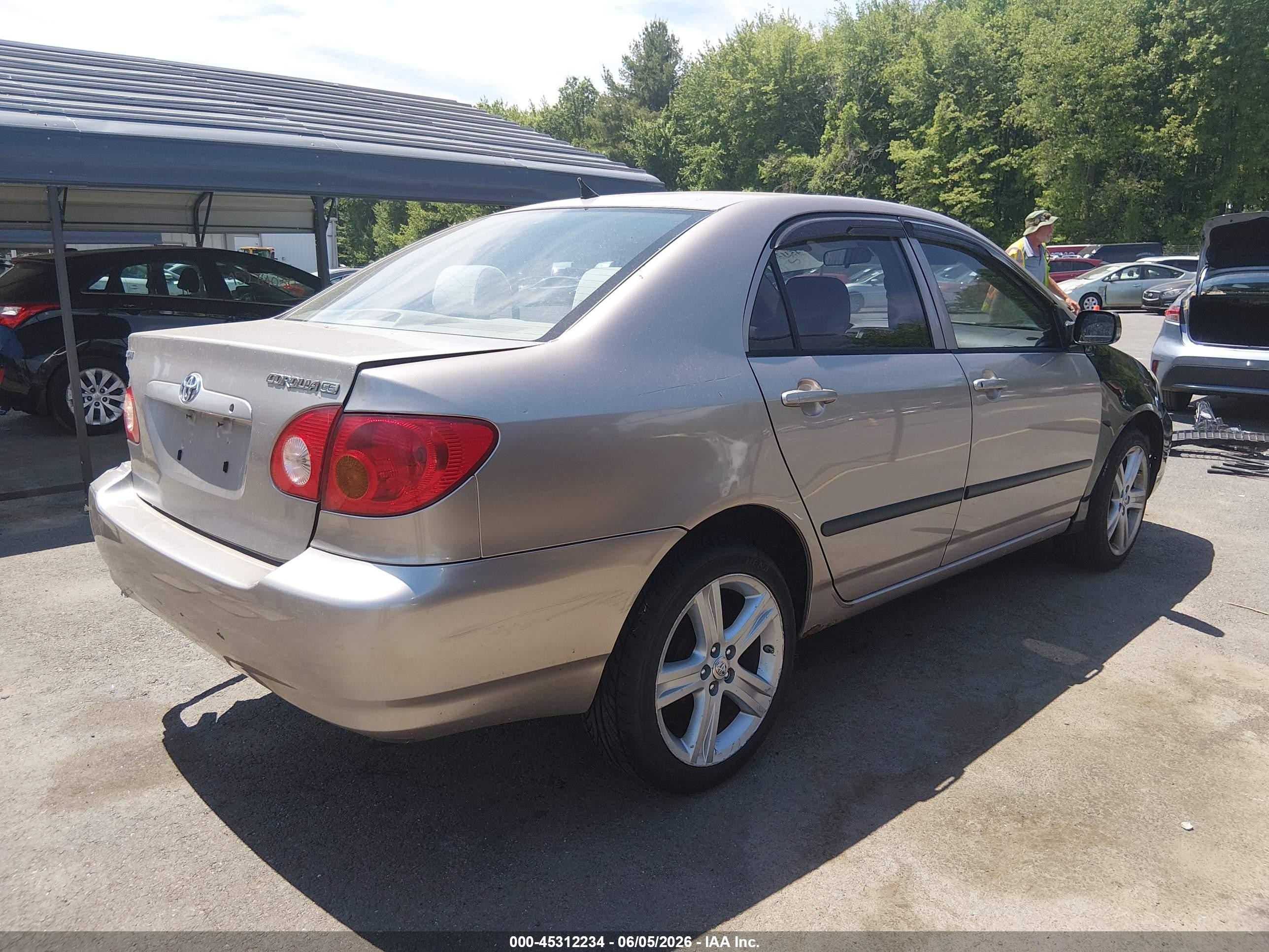 2003 Toyota Corolla Ce Beige vin: 2T1BR32E33C032783