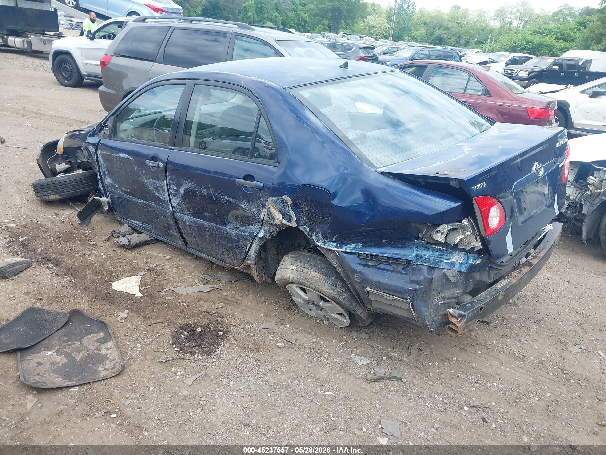 2003 Toyota Corolla S Blue vin: 2T1BR32E33C079893