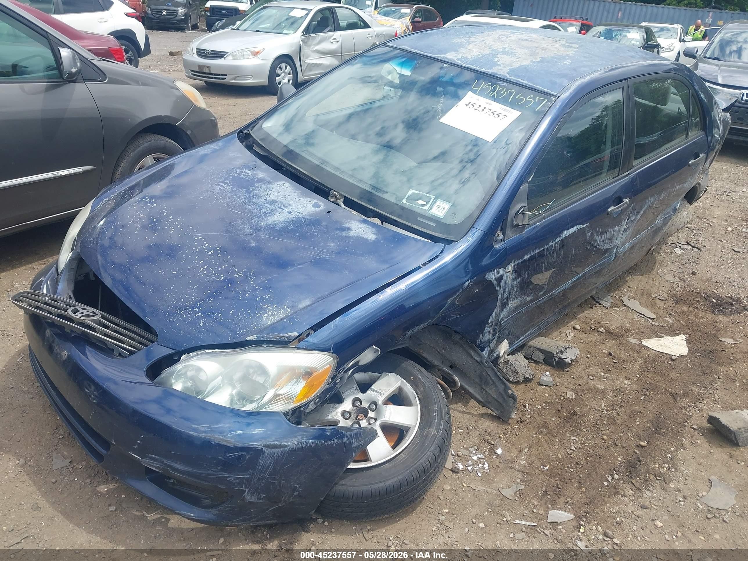 2003 Toyota Corolla S Blue vin: 2T1BR32E33C079893