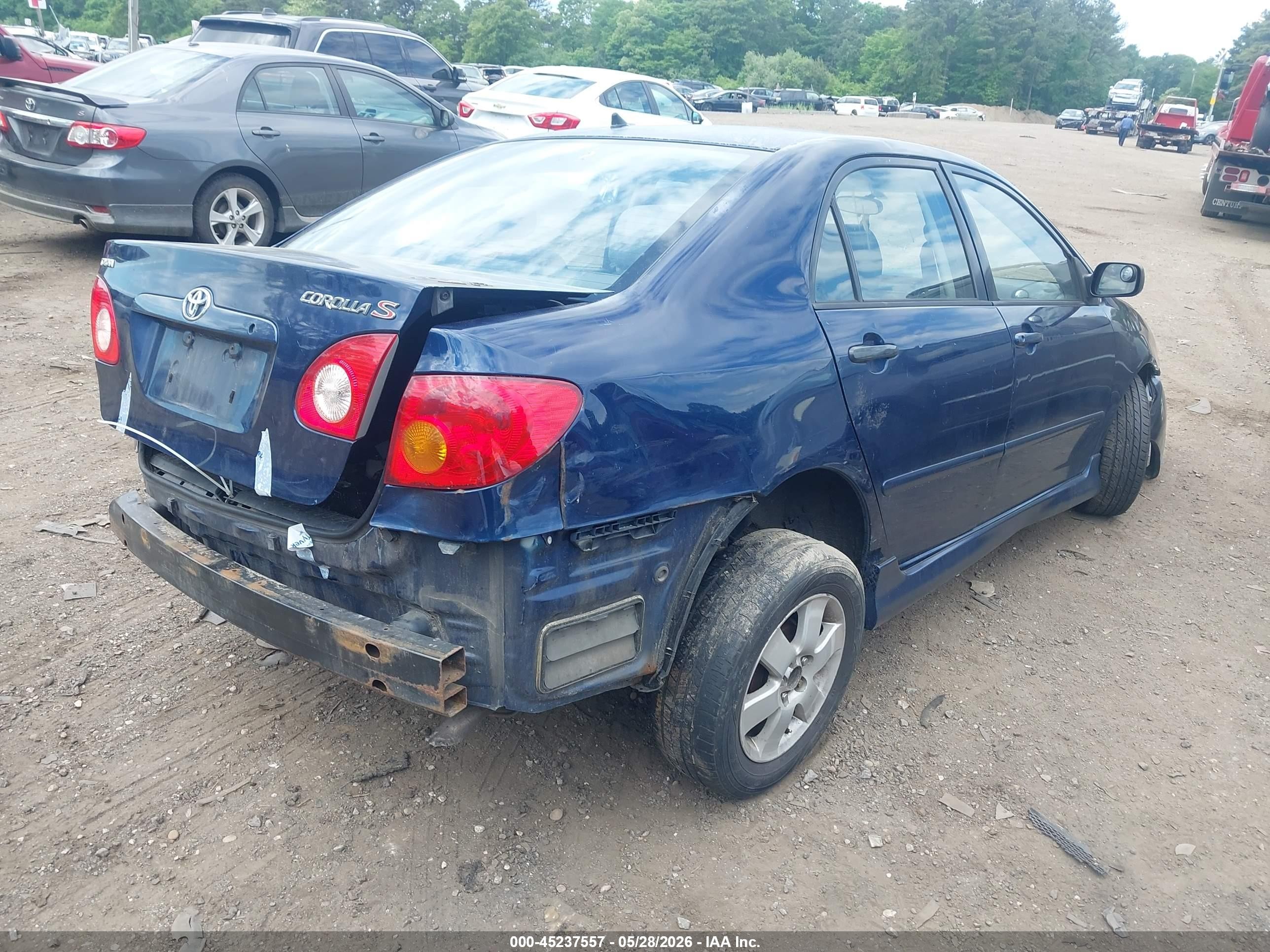 2003 Toyota Corolla S Blue vin: 2T1BR32E33C079893