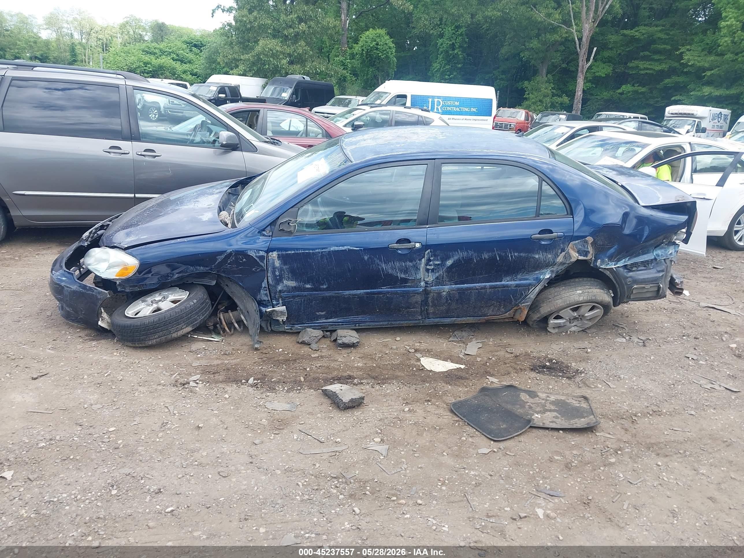 2003 Toyota Corolla S Blue vin: 2T1BR32E33C079893