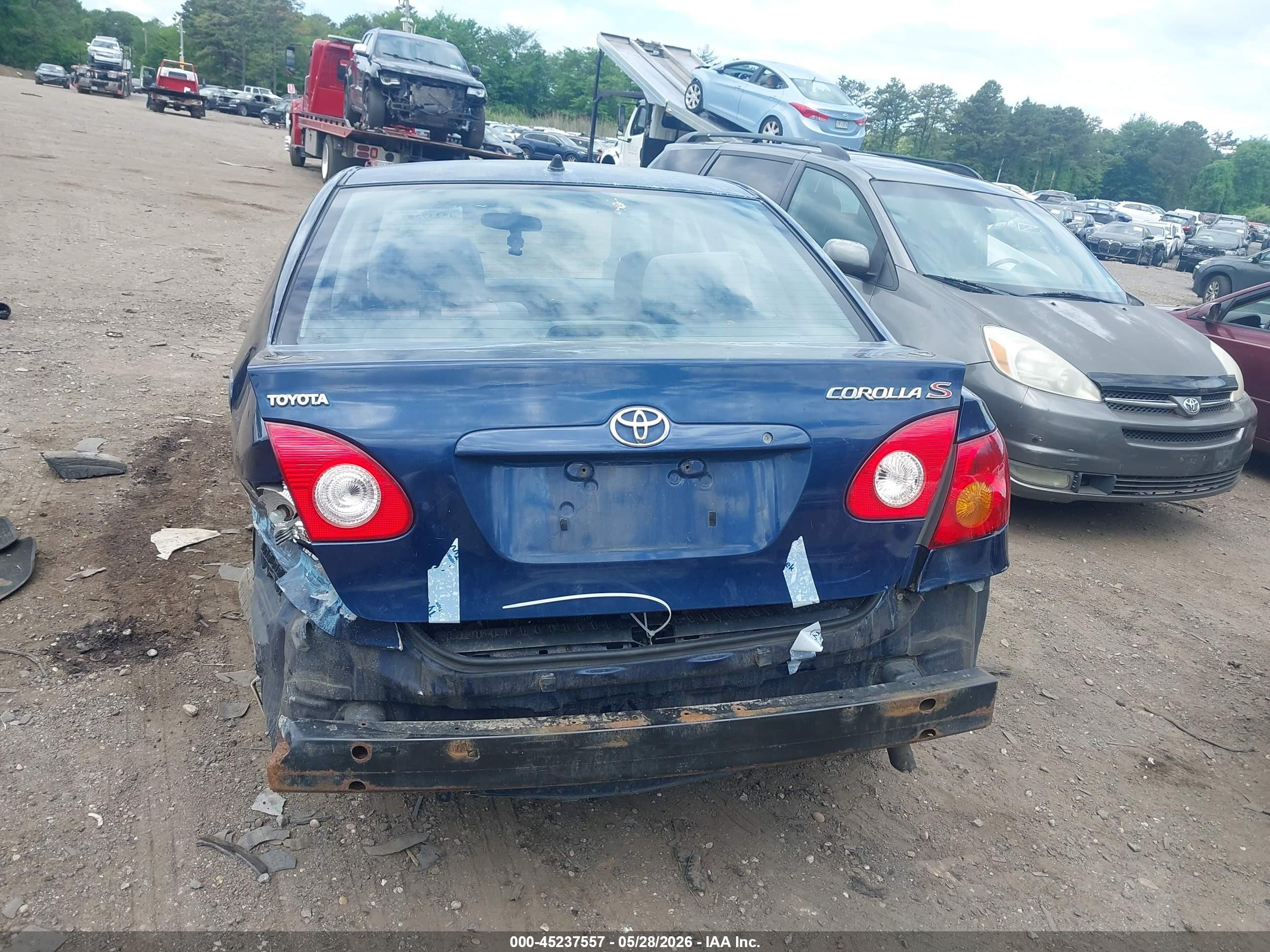 2003 Toyota Corolla S Blue vin: 2T1BR32E33C079893