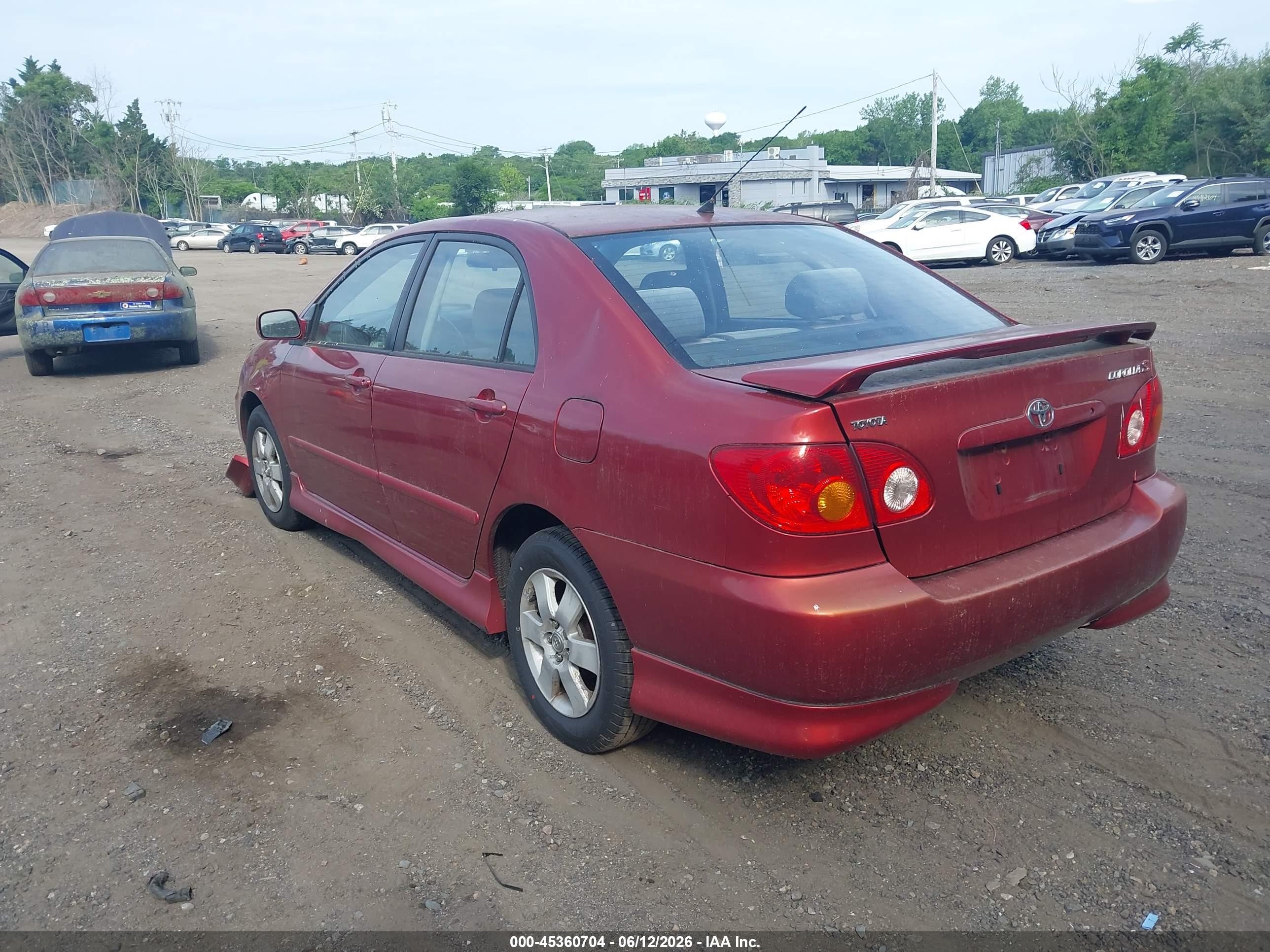 2003 Toyota Corolla S Red vin: 2T1BR32E33C092725