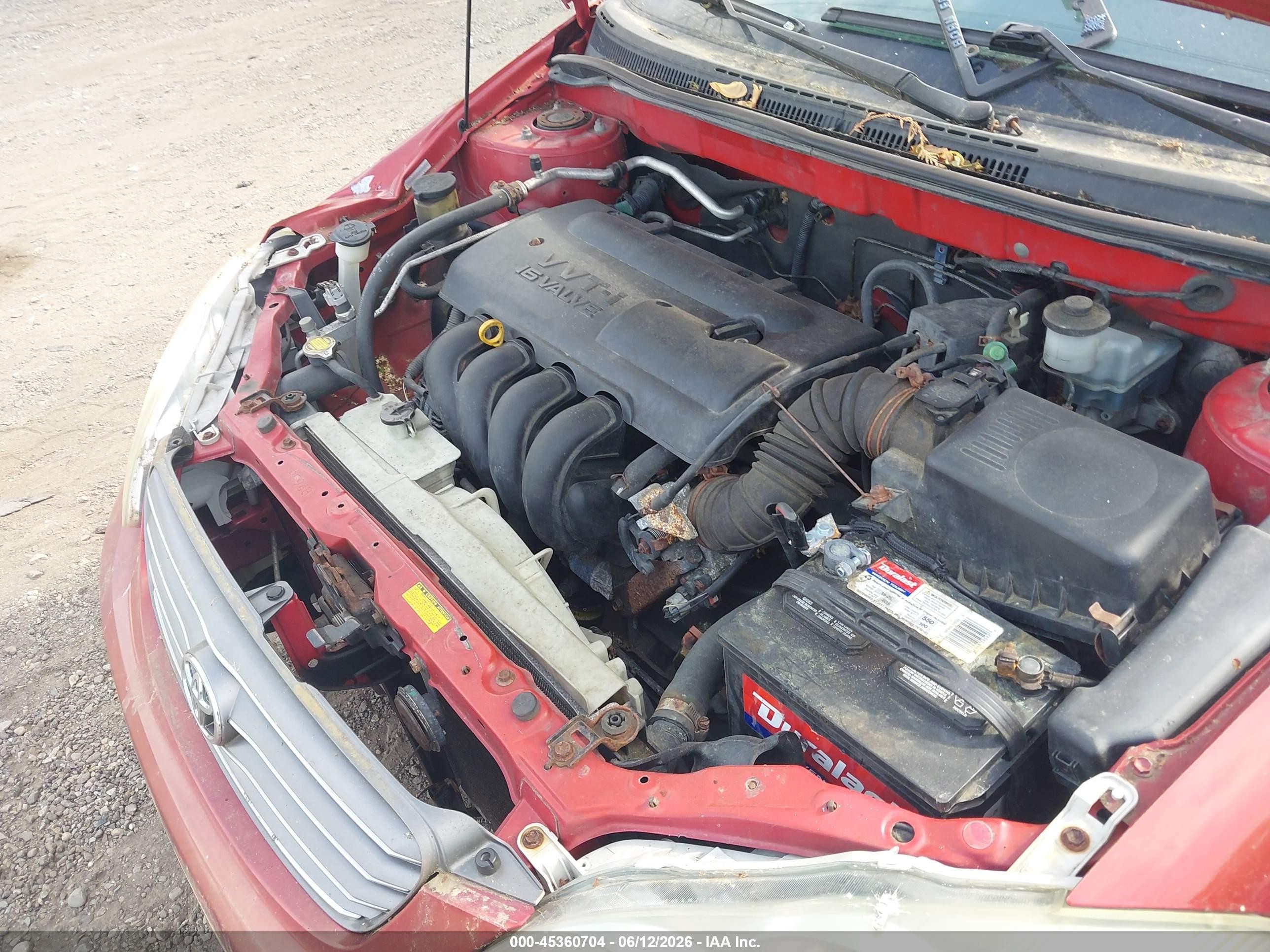 2003 Toyota Corolla S Red vin: 2T1BR32E33C092725