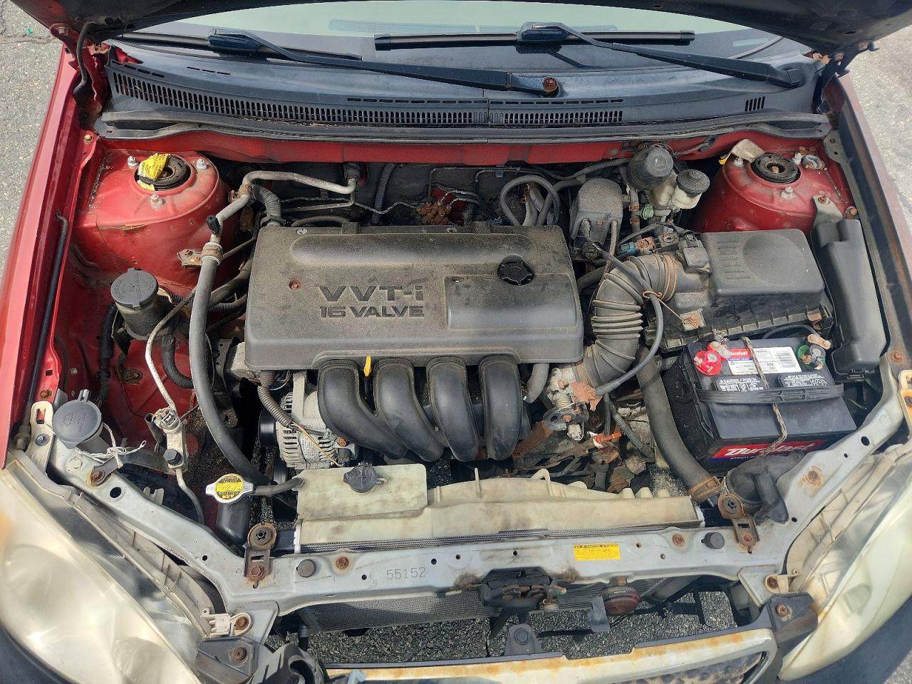 2003 Toyota Corolla Le Red vin: 2T1BR32E33C151336