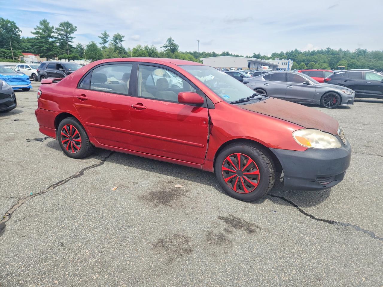 2003 Toyota Corolla Le Red vin: 2T1BR32E33C151336