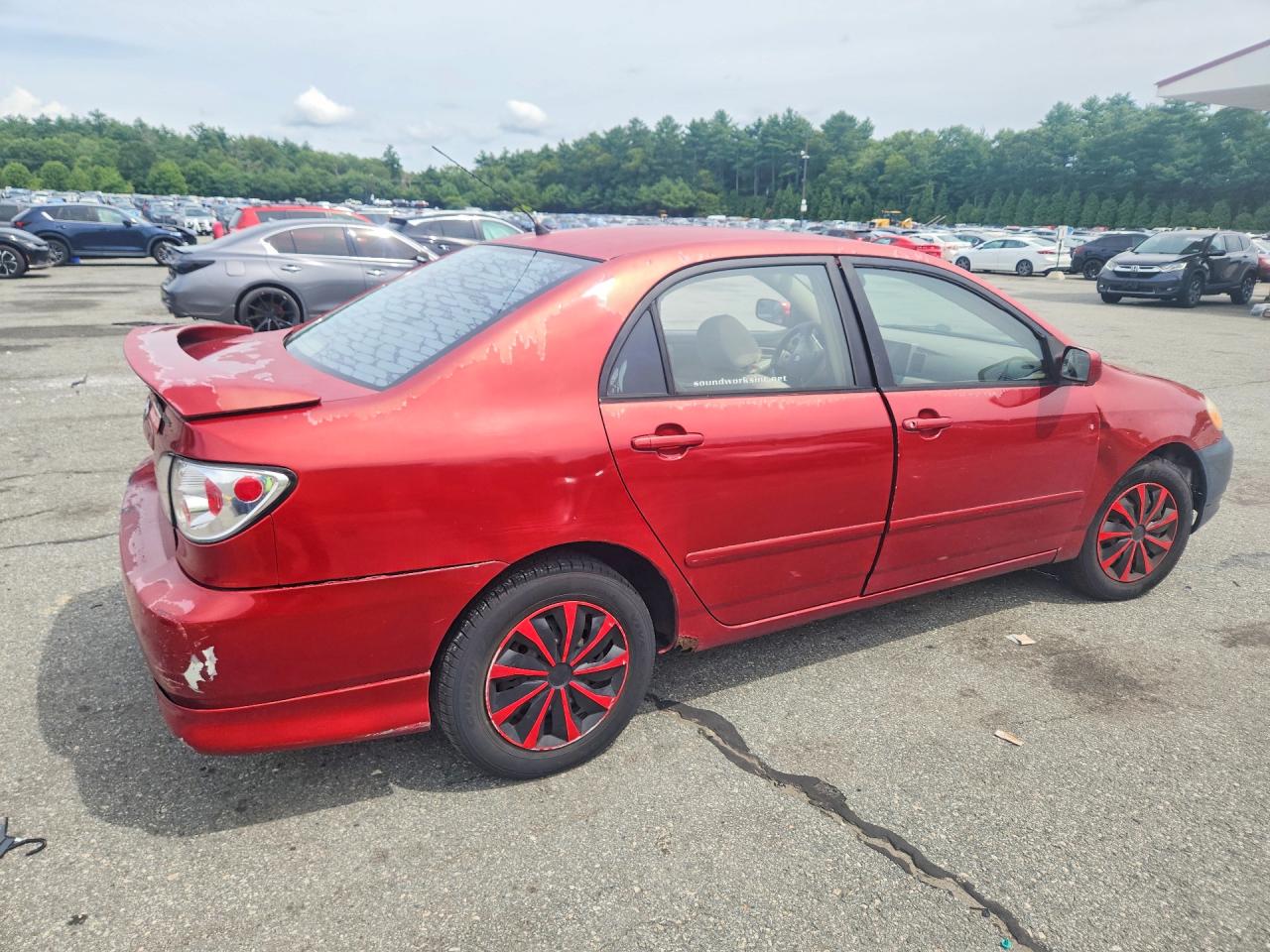 2003 Toyota Corolla Le Red vin: 2T1BR32E33C151336