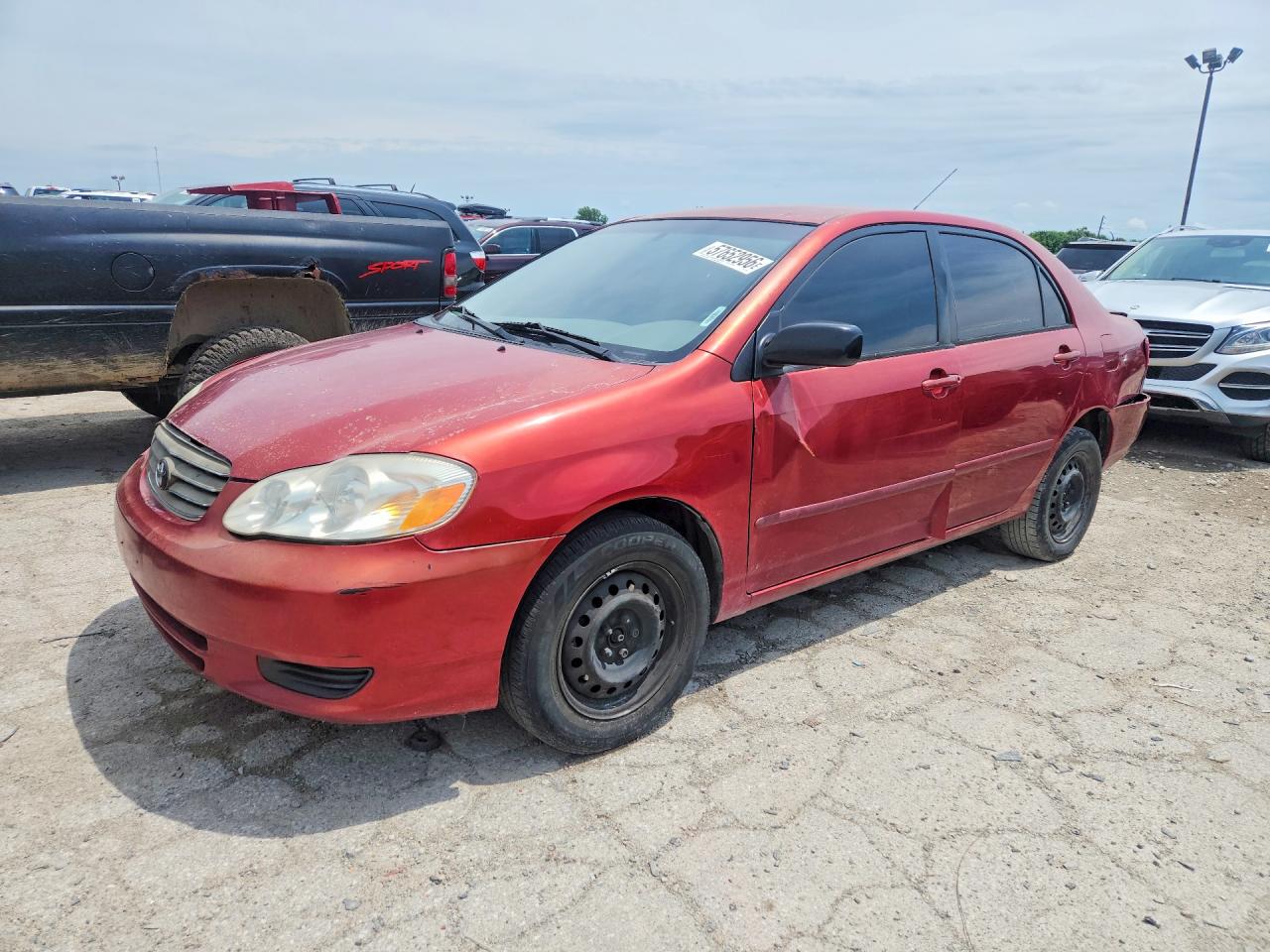 2004 Toyota Corolla Le Красный vin: 2T1BR32E34C167053