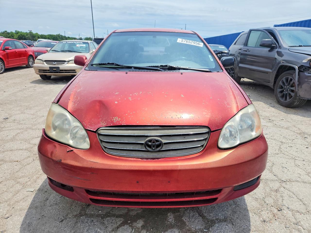 2004 Toyota Corolla Le Красный vin: 2T1BR32E34C167053