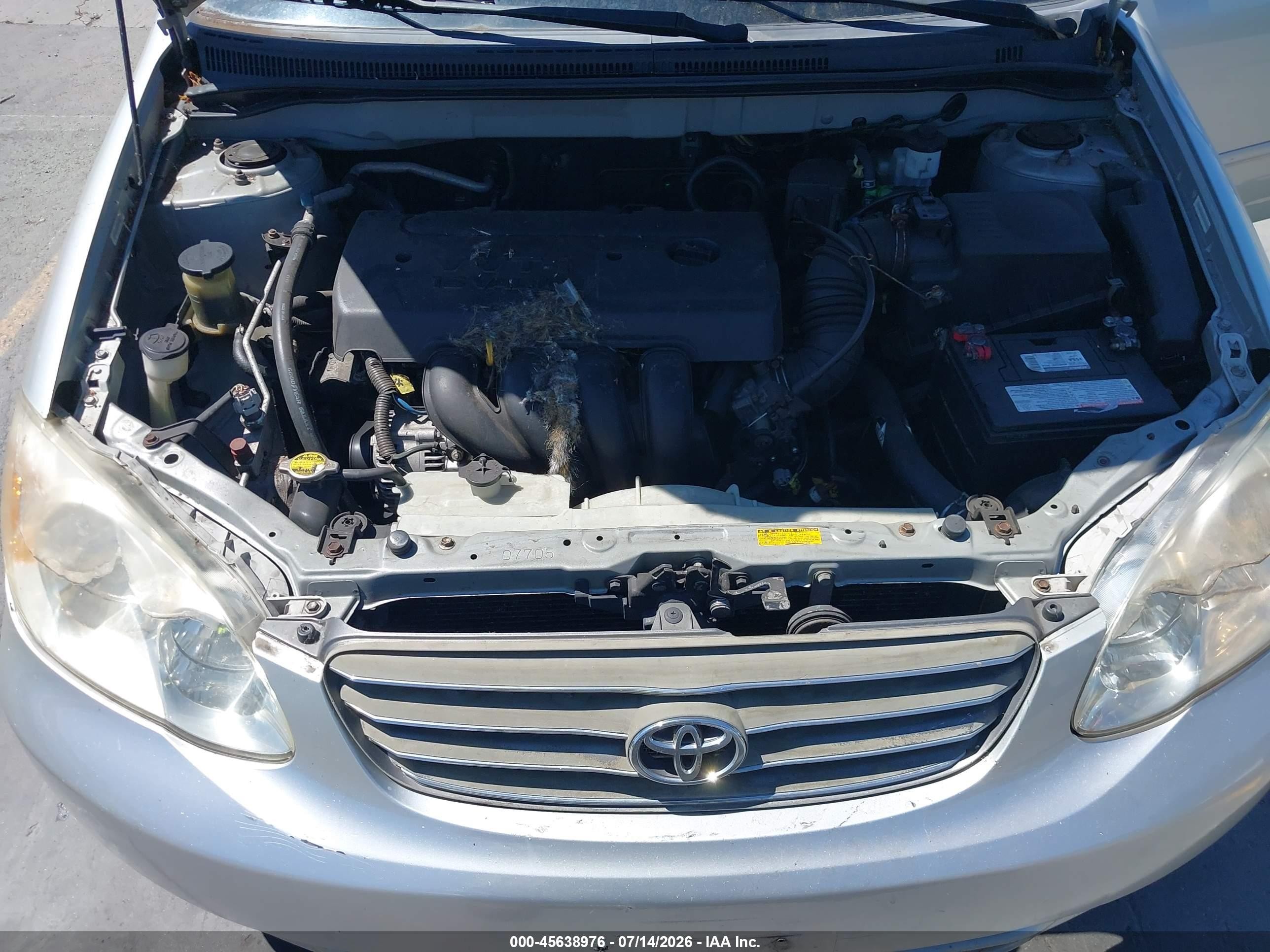 2004 Toyota Corolla Le Silver vin: 2T1BR32E34C225033
