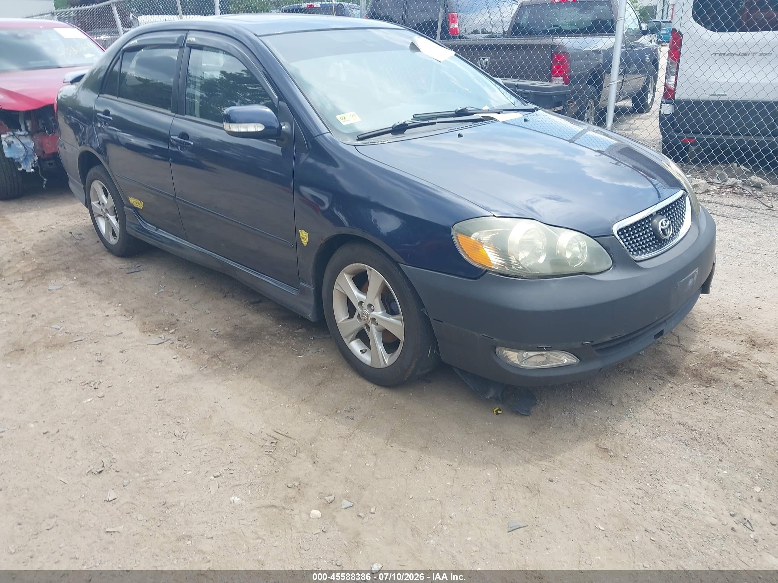 2004 Toyota Corolla S Blue vin: 2T1BR32E34C281411