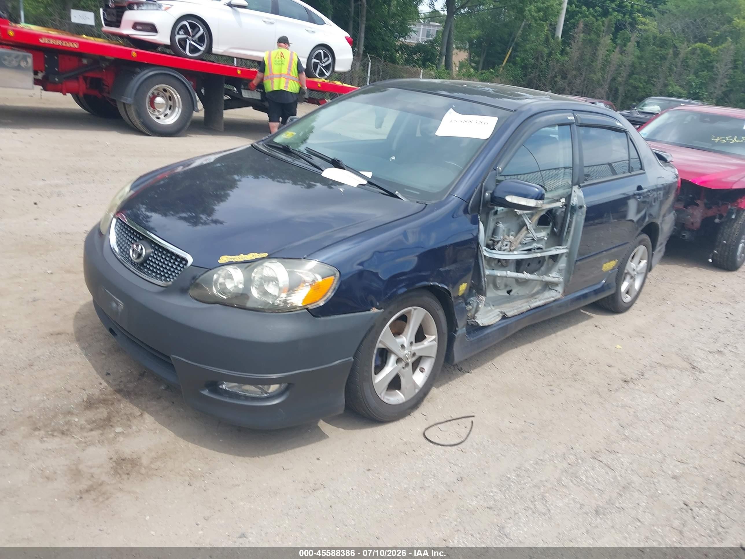 2004 Toyota Corolla S Blue vin: 2T1BR32E34C281411