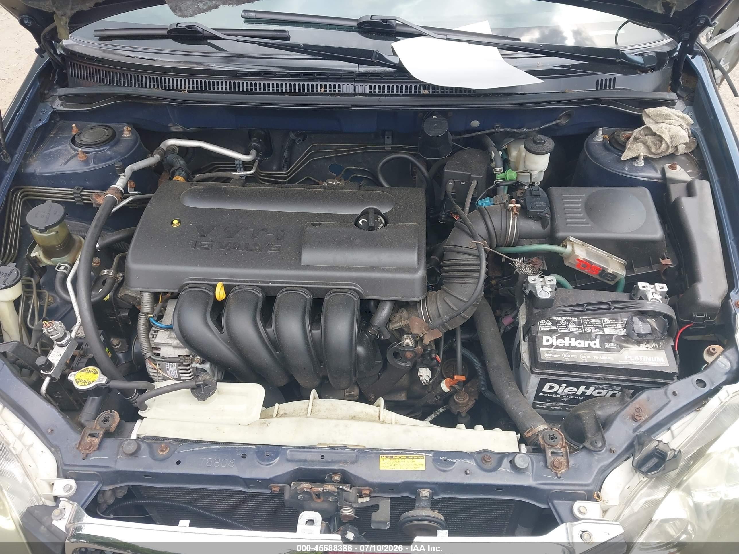 2004 Toyota Corolla S Blue vin: 2T1BR32E34C281411