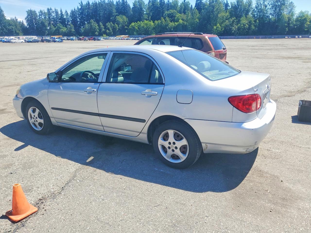 2005 Toyota Corolla Ce Silver vin: 2T1BR32E35C367657