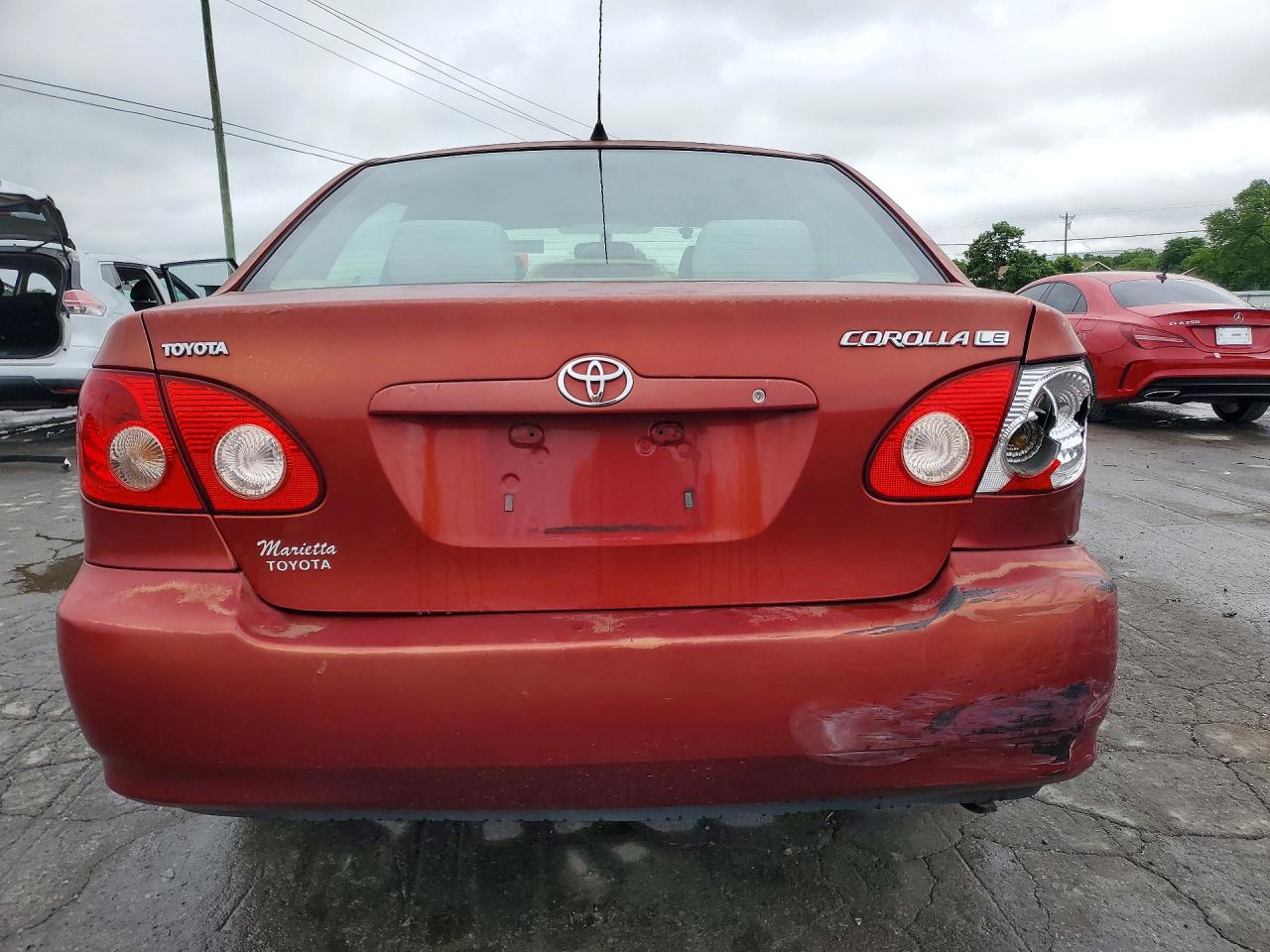 2005 Toyota Corolla Le Red vin: 2T1BR32E35C393711