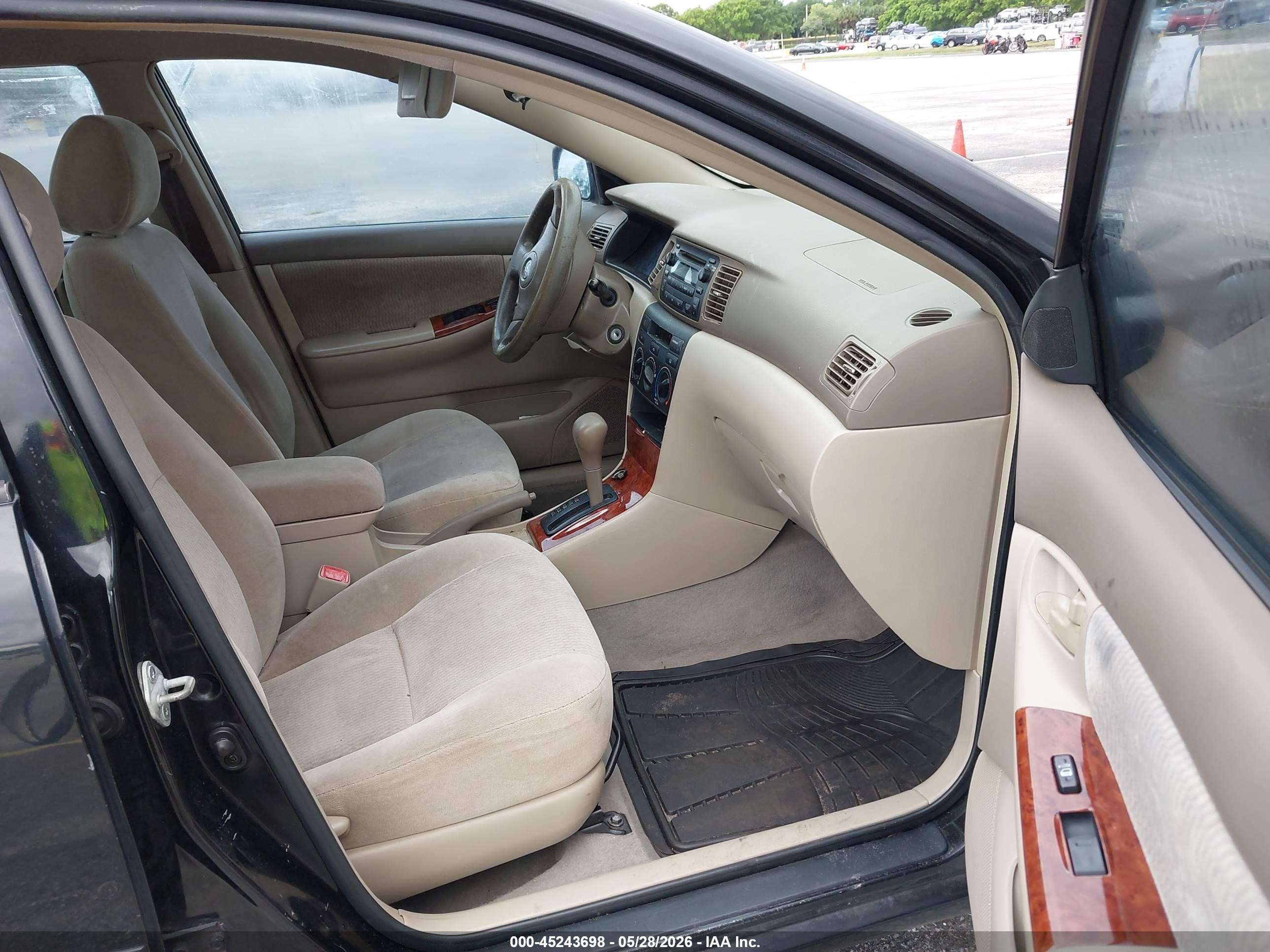 2005 Toyota Corolla Le Black vin: 2T1BR32E35C402262