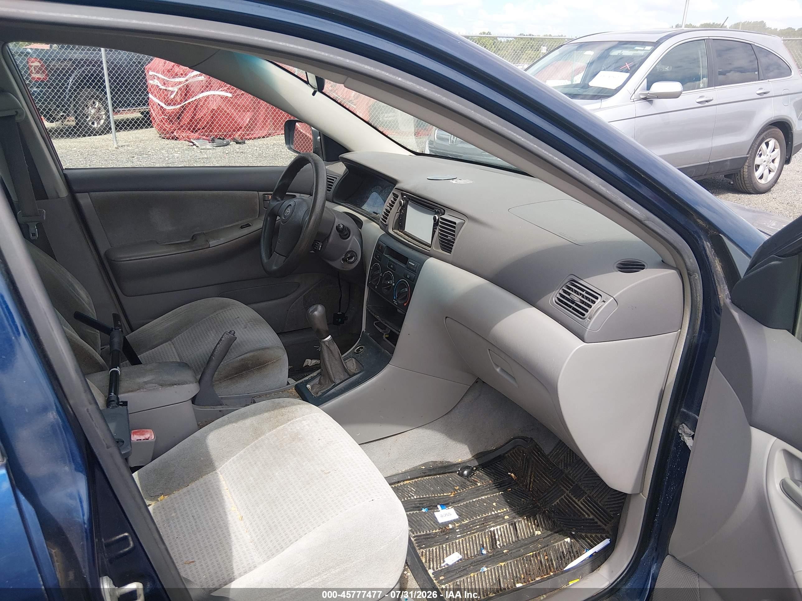 2005 Toyota Corolla Ce Blue vin: 2T1BR32E35C428988
