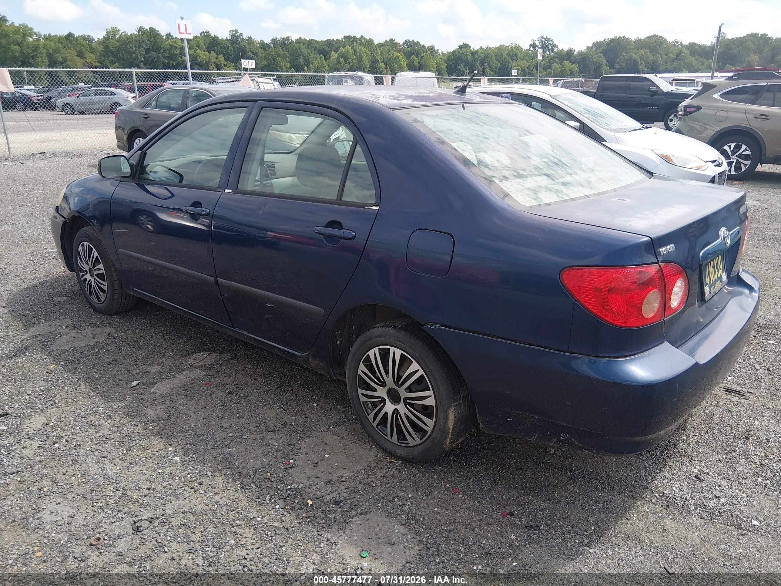 2005 Toyota Corolla Ce Blue vin: 2T1BR32E35C428988