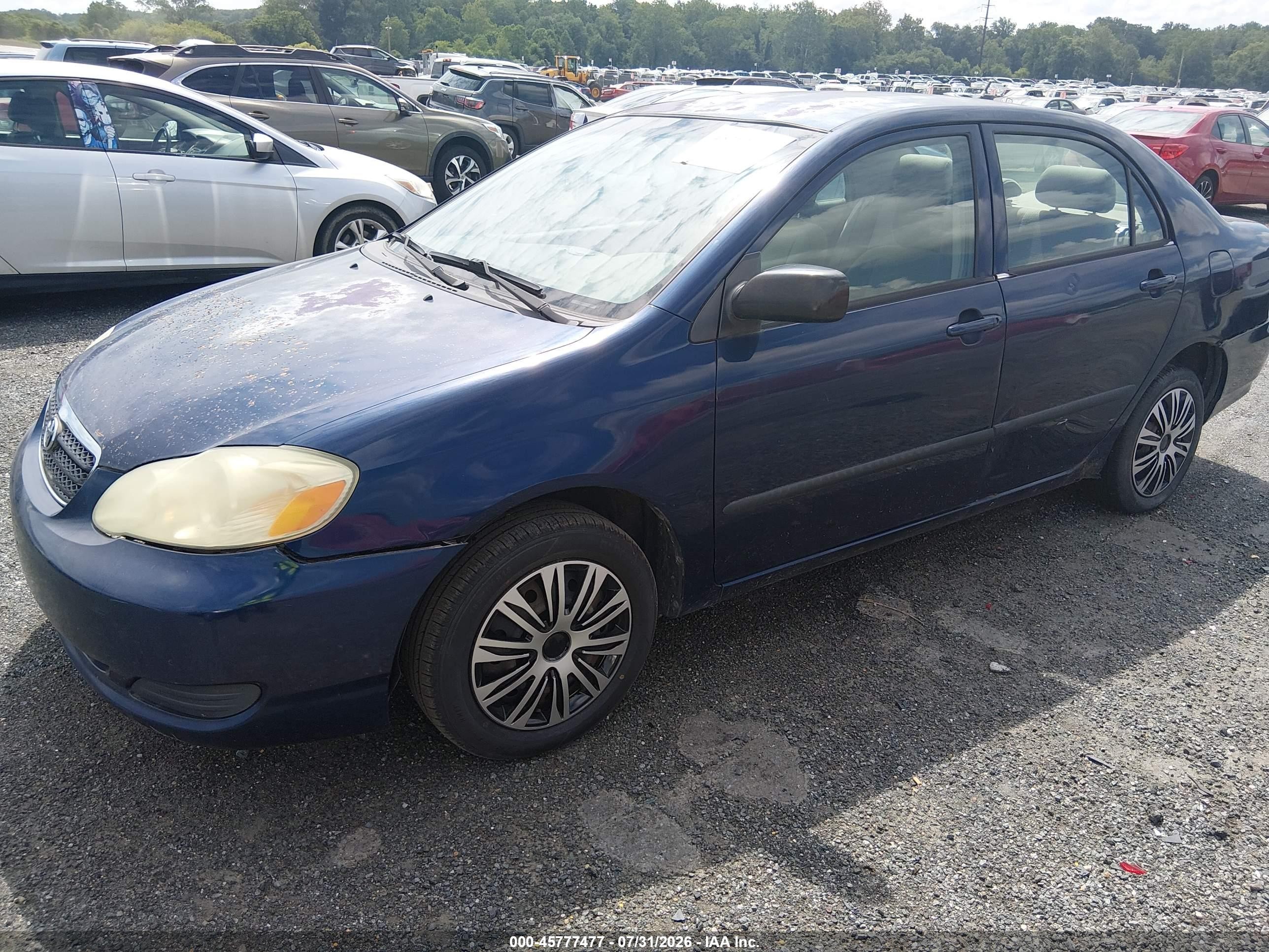 2005 Toyota Corolla Ce Blue vin: 2T1BR32E35C428988