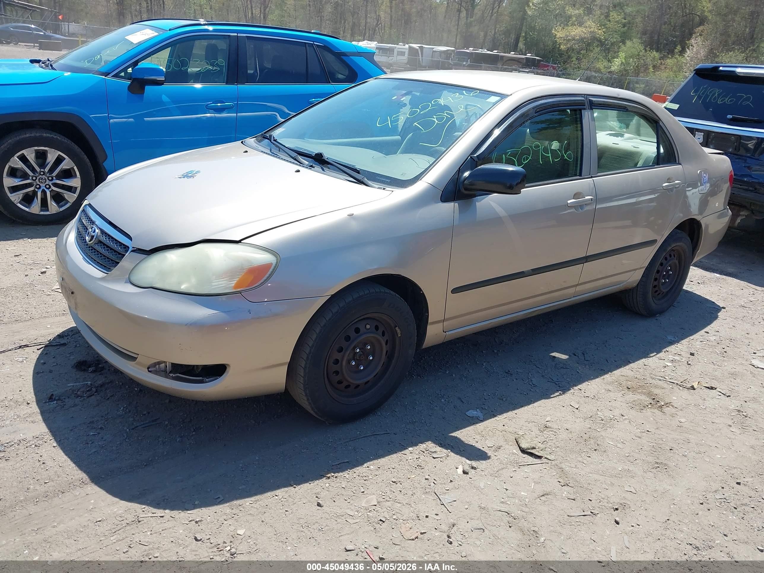 2005 Toyota Corolla Ce Champagne vin: 2T1BR32E35C455429