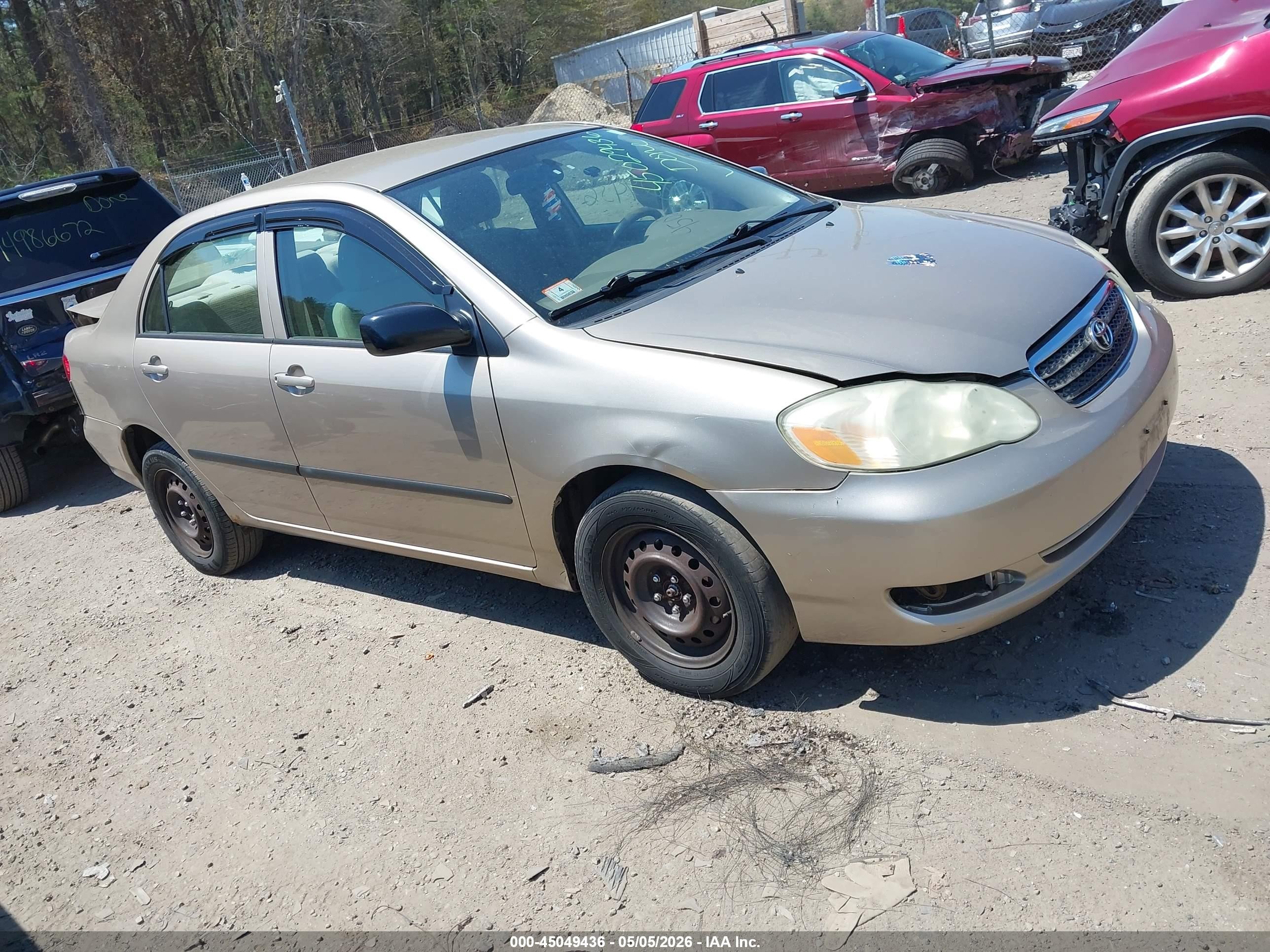 2005 Toyota Corolla Ce Champagne vin: 2T1BR32E35C455429