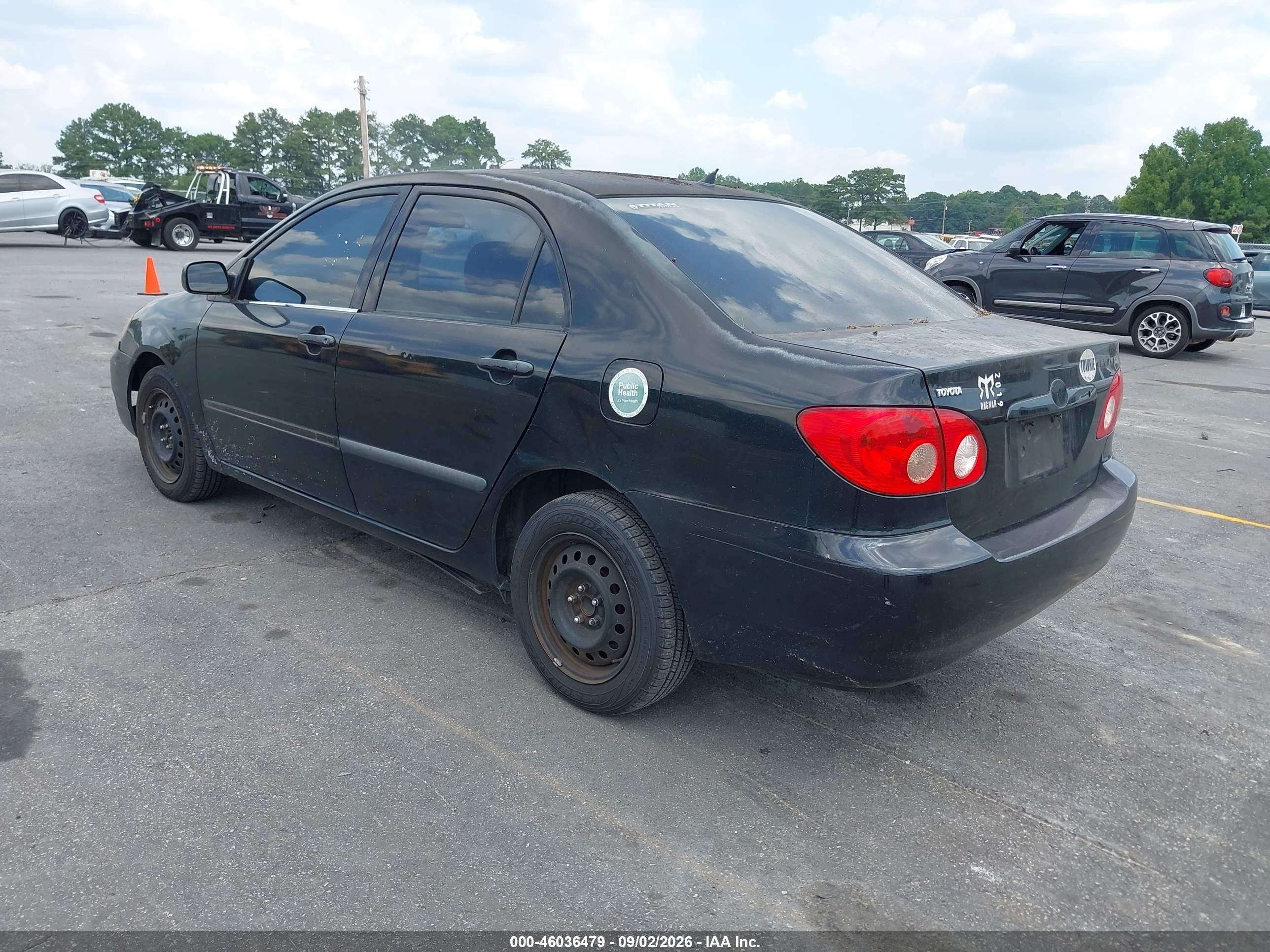 2005 Toyota Corolla Ce Black vin: 2T1BR32E35C456628