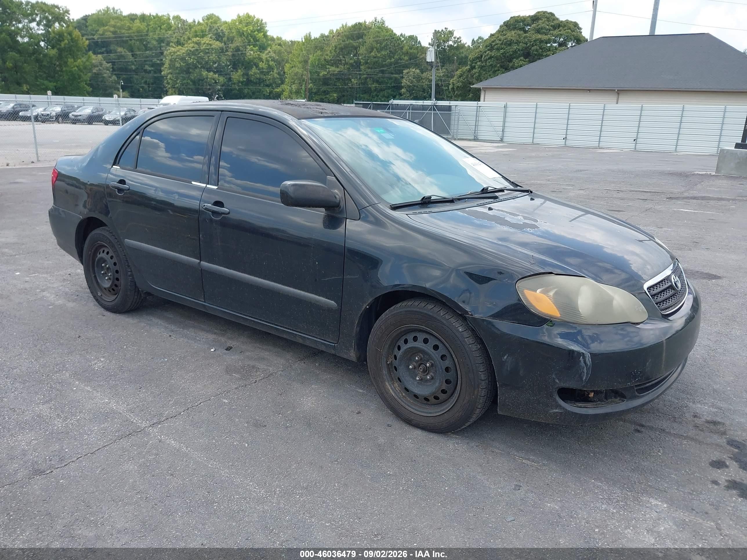 2005 Toyota Corolla Ce Black vin: 2T1BR32E35C456628