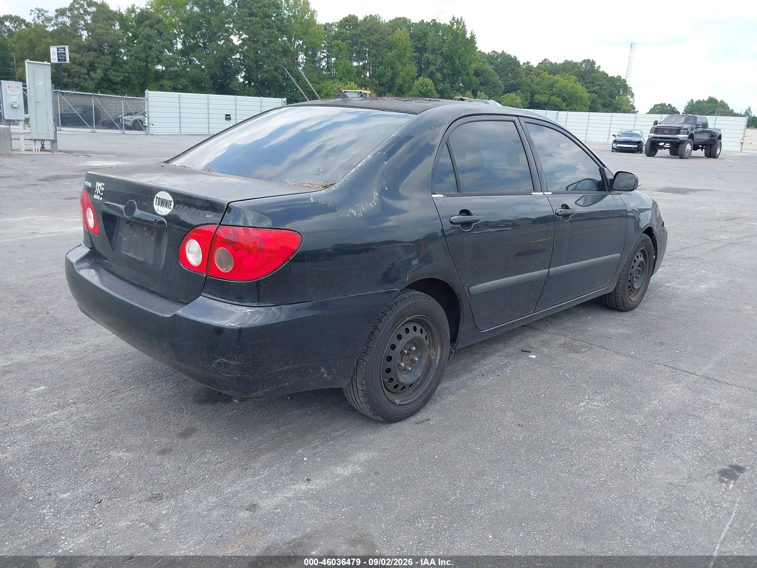 2005 Toyota Corolla Ce Black vin: 2T1BR32E35C456628