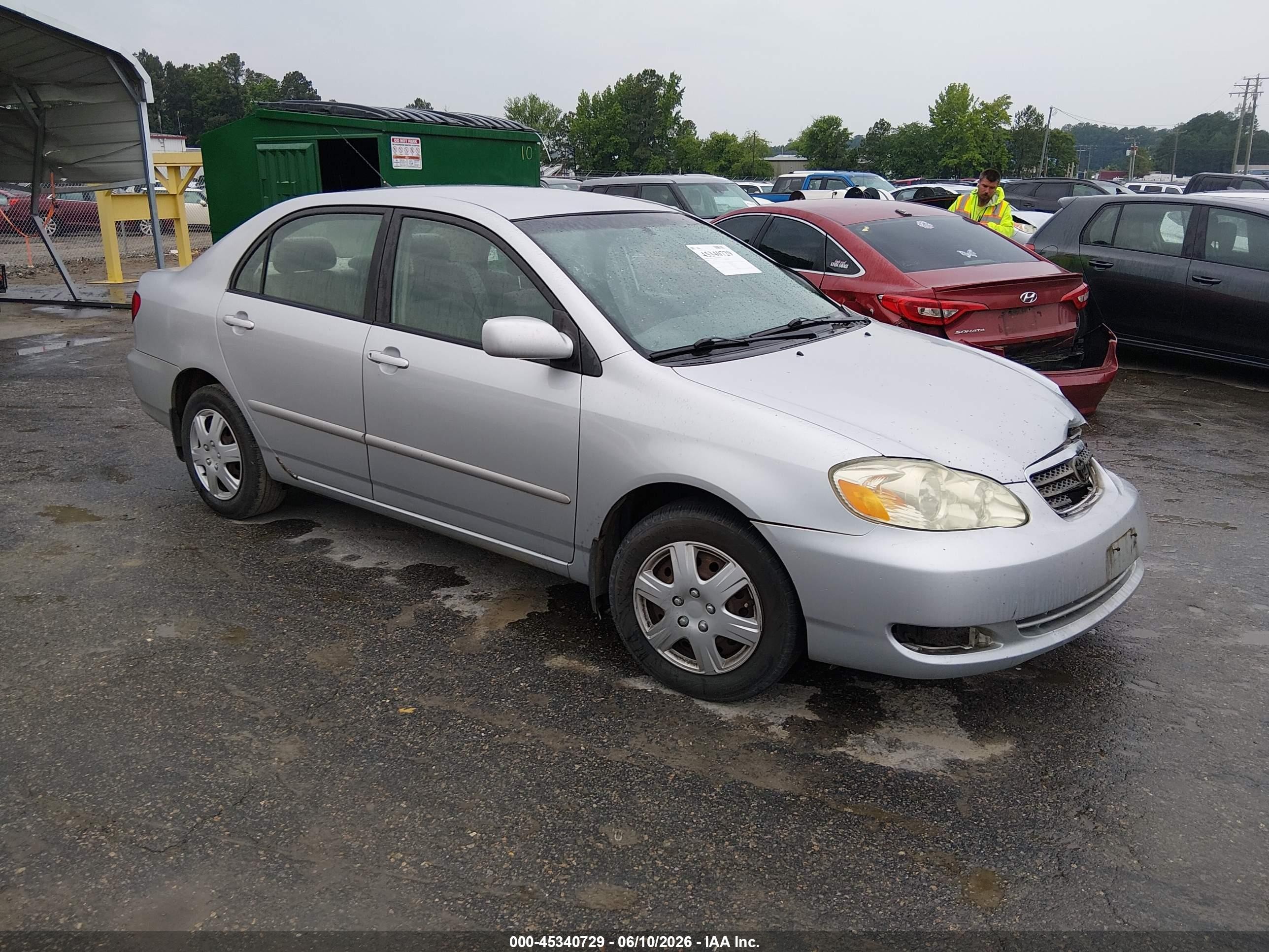 2005 Toyota Corolla Le Silver vin: 2T1BR32E35C465183